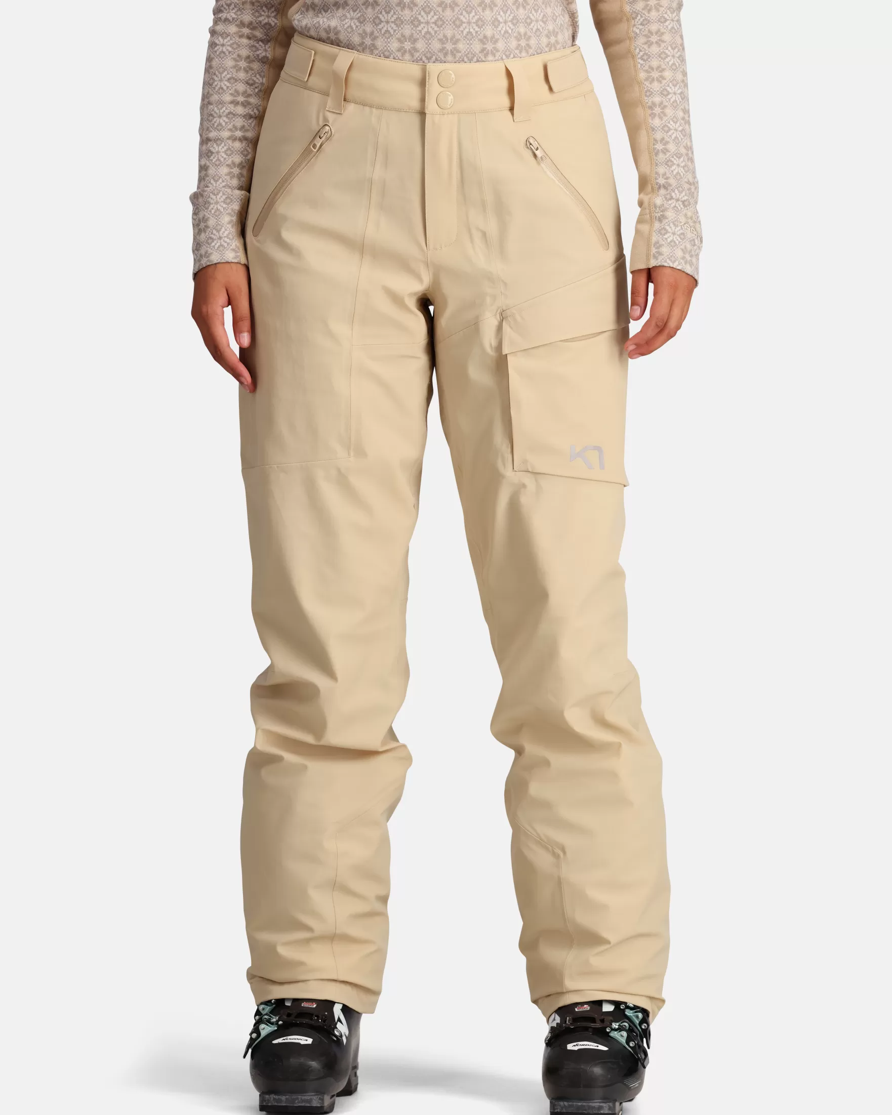 Ski Pants-Kari Traa Agnes Ski Pants Oat Beige