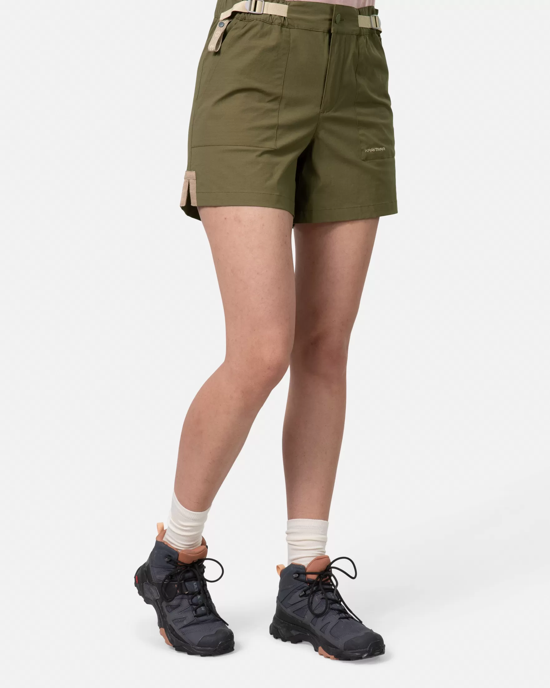 Shorts and Skirts-Kari Traa Ane Bermuda Shorts DARK OLIVE GREEN