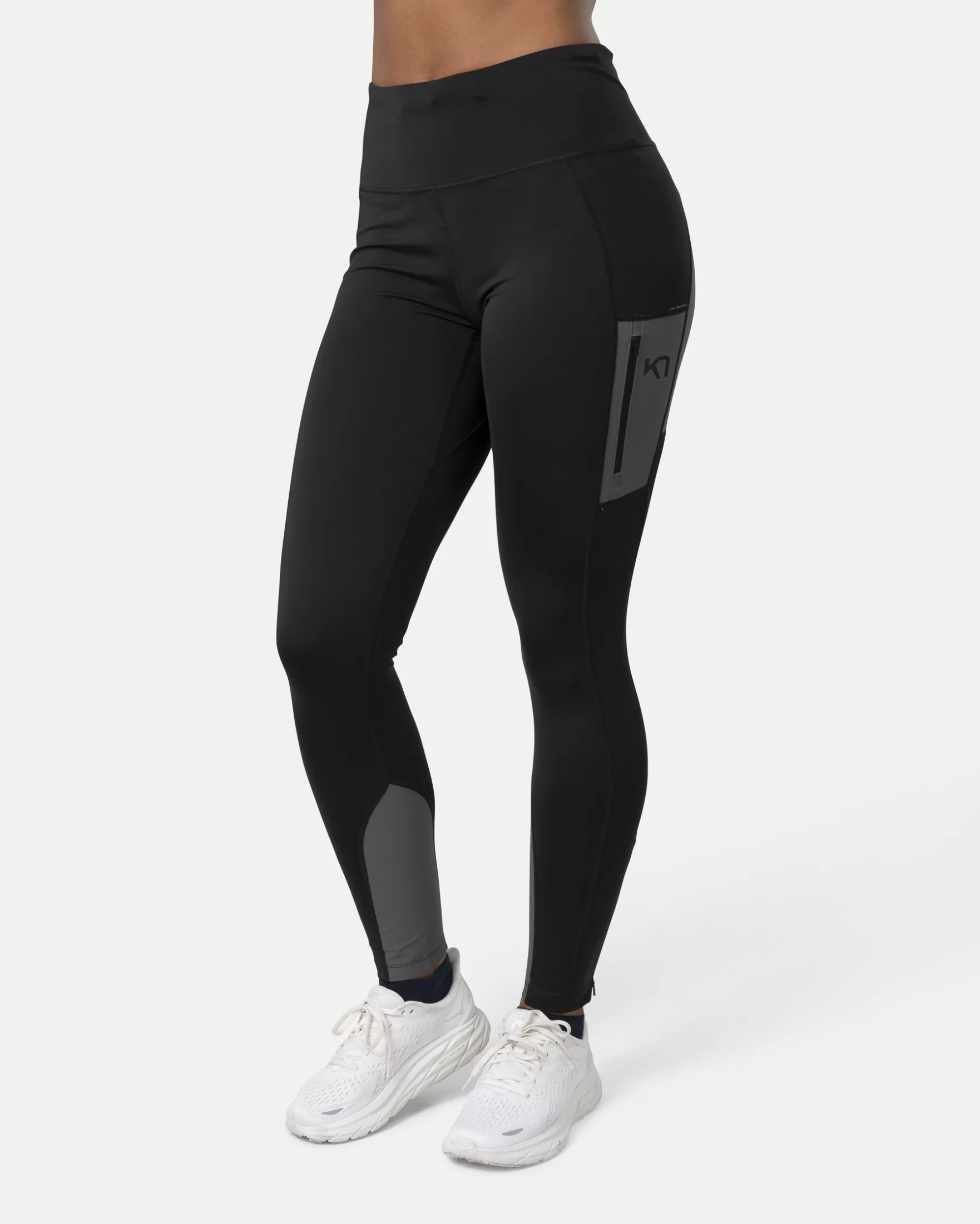 Hiking Tights and Leggings-Kari Traa Ane High Waist Tights Black