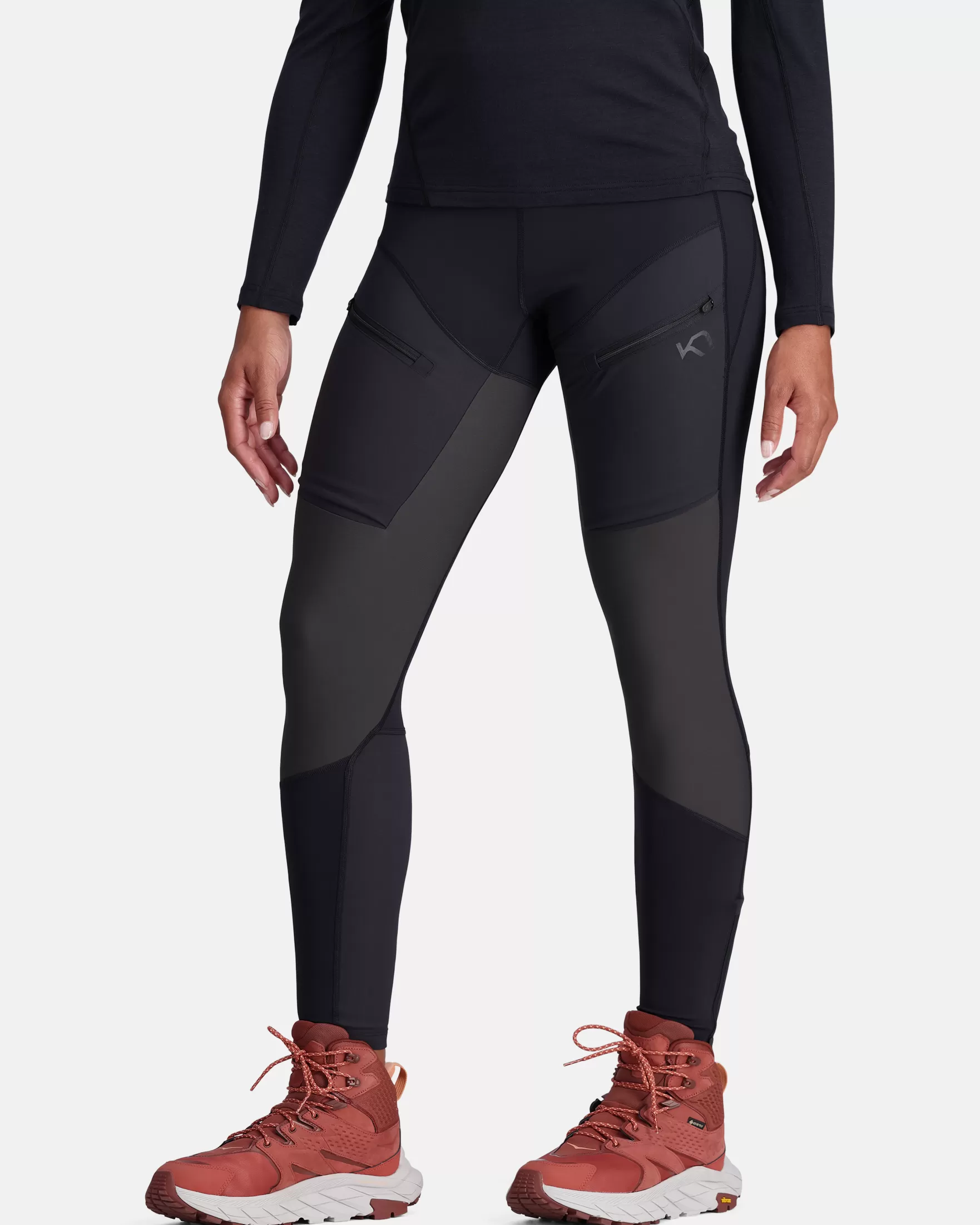 Hiking Tights and Leggings-Kari Traa Ane Hiking Tights BLK Black