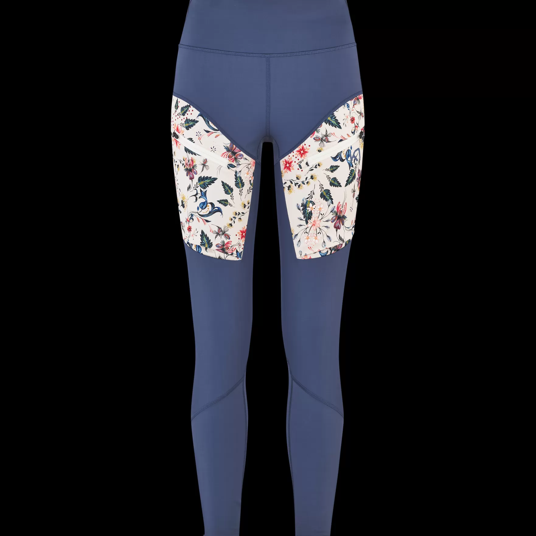 Hiking Tights and Leggings-Kari Traa Ane Hiking Tights Print Moon Blue Print