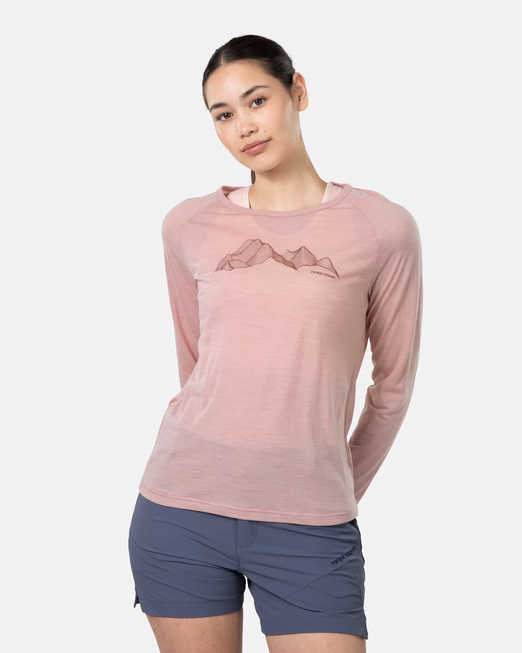 Wool T-Shirts | Wool Sweaters-Kari Traa Ane Long Sleeve Prim Pink