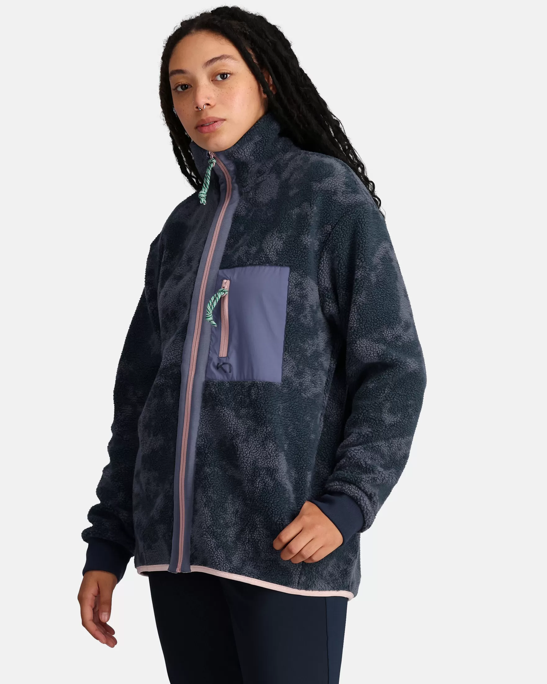 Fleece-Kari Traa Ane Pile Jacket Royal