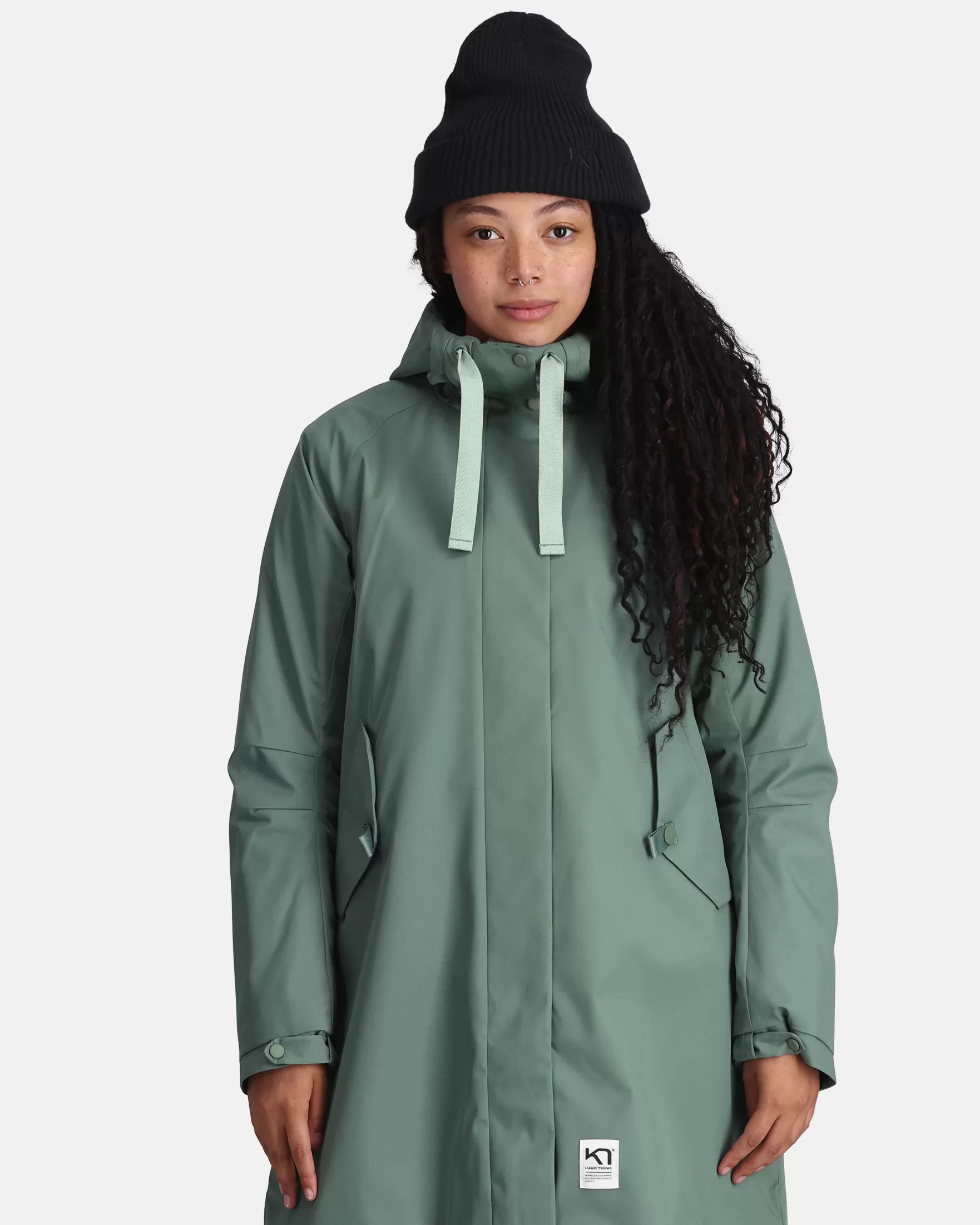 Winter Coats and Parkas-Kari Traa Dagny Parka Murk Green