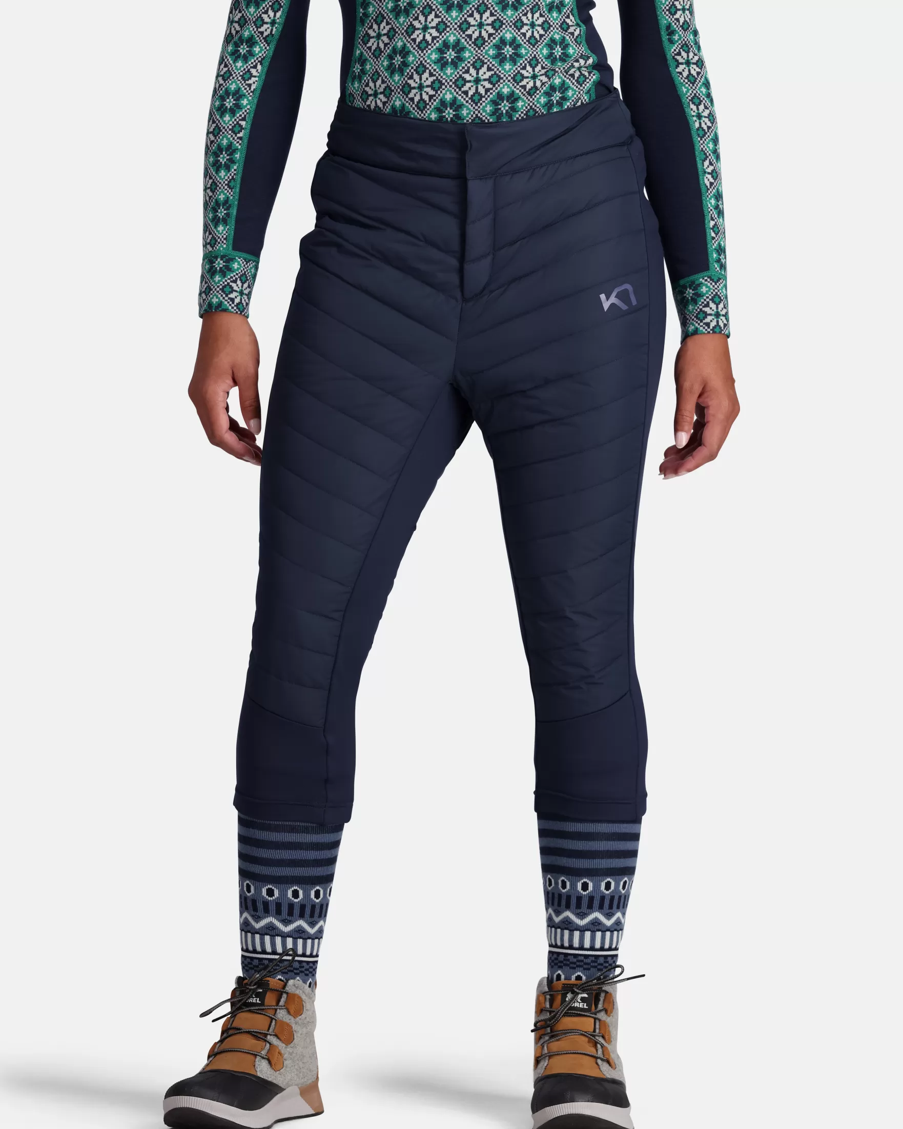 Ski Pants-Kari Traa Eva High Waist Capri Royal