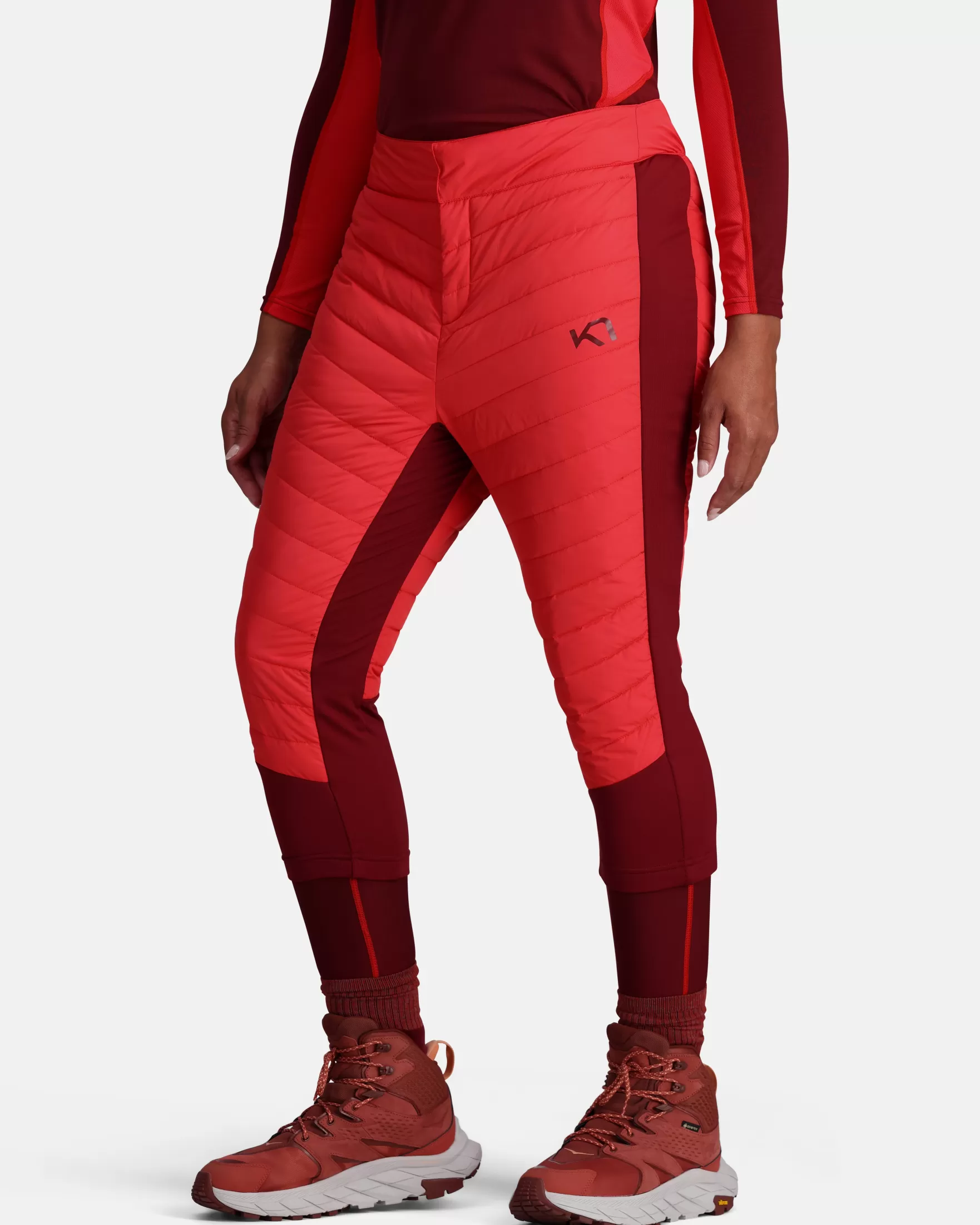 Ski Pants-Kari Traa Eva High Waist Capri Heat Red