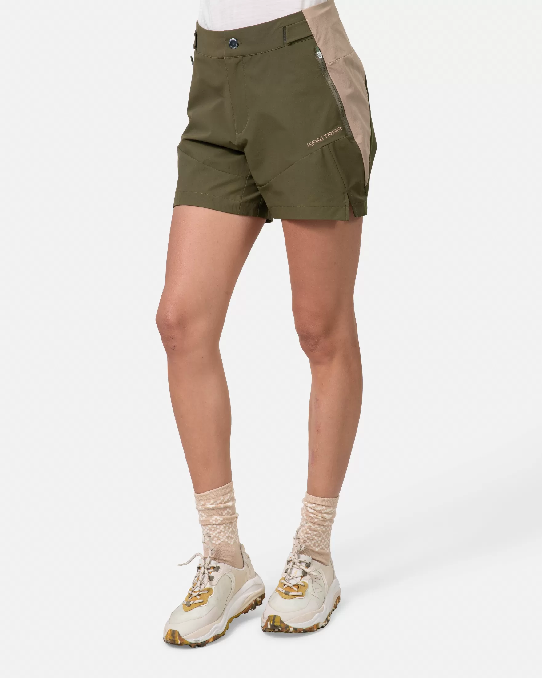 Shorts and Skirts-Kari Traa Henni Shorts 5Inch DARK OLIVE GREEN