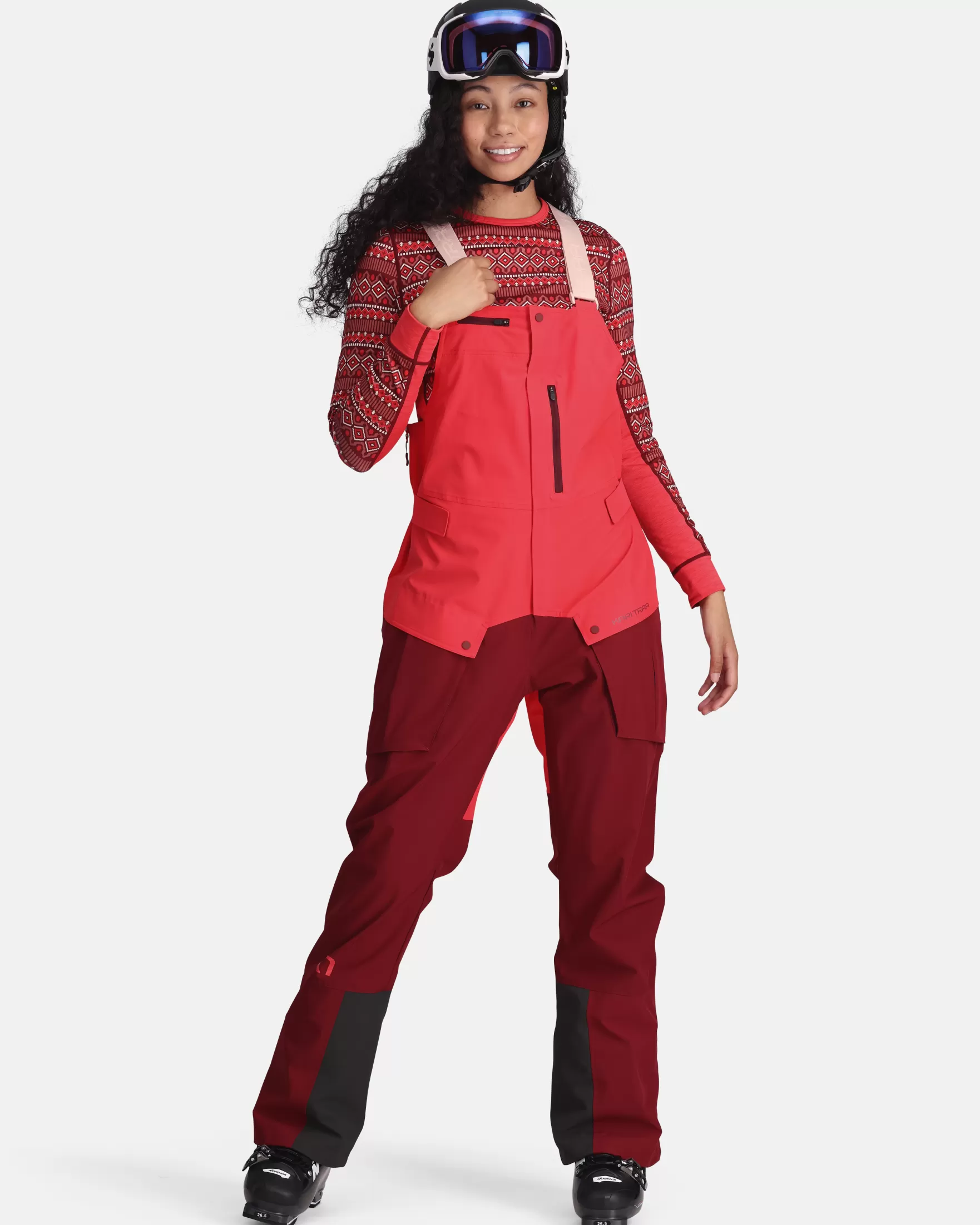 Ski Pants-Kari Traa Johanne Bib Rouge Red