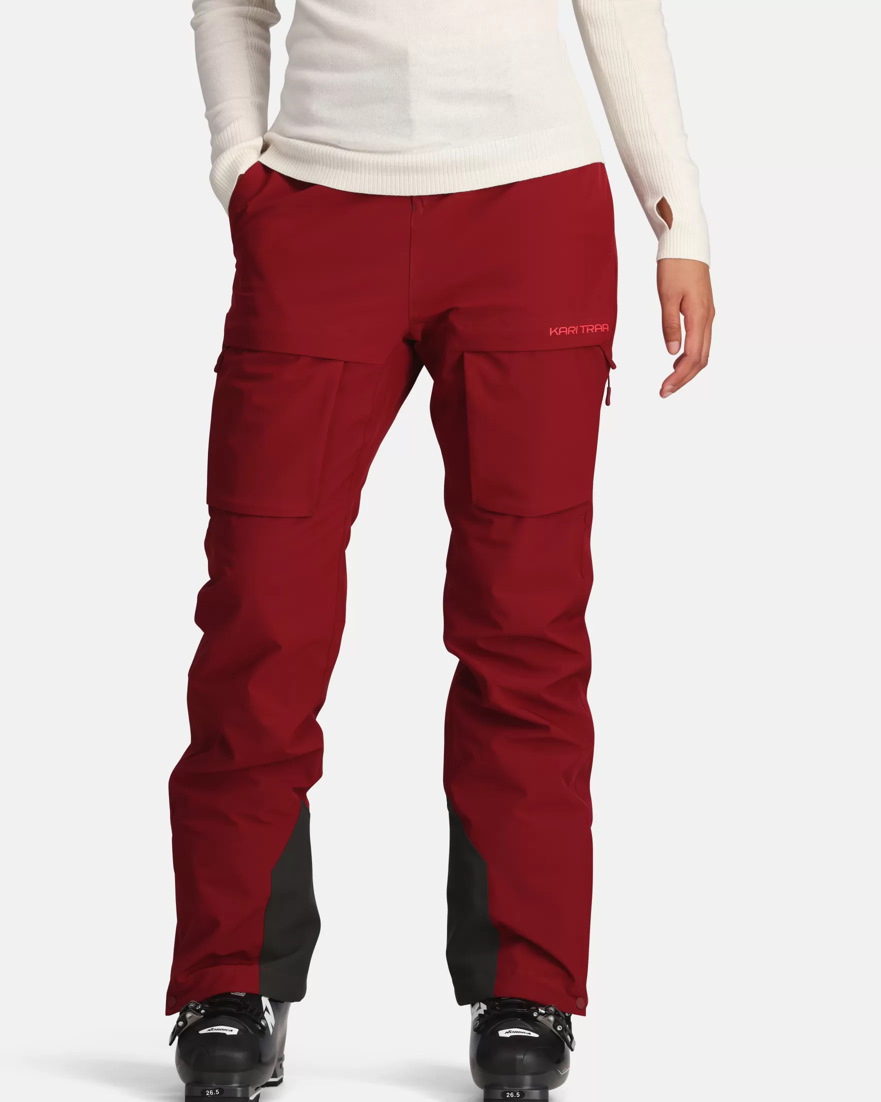 Ski Pants-Kari Traa Johanne Thermal Ski Pants Rouge Red