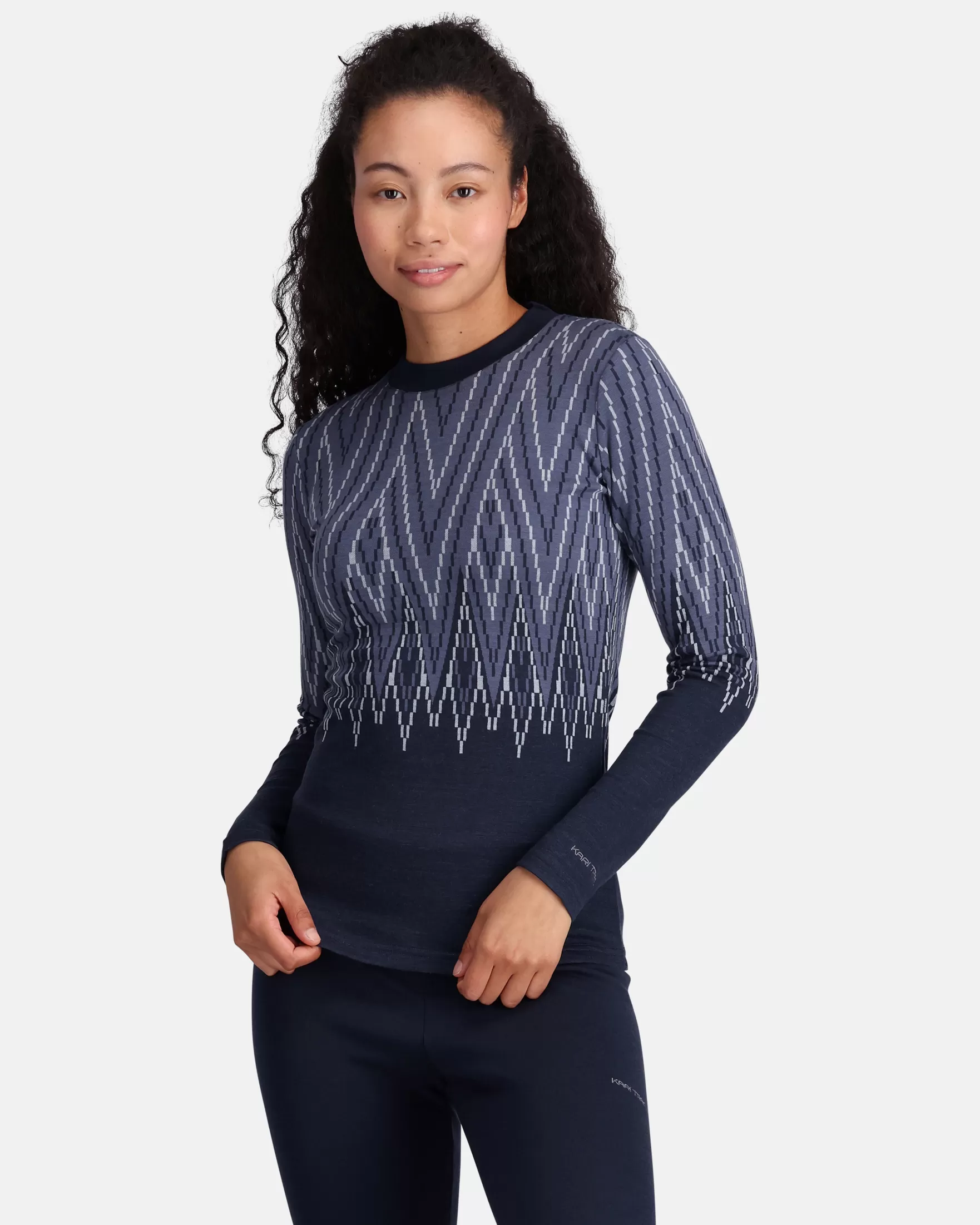 Wool Long Sleeve-Kari Traa Julianne Wool Long Sleeve Royal