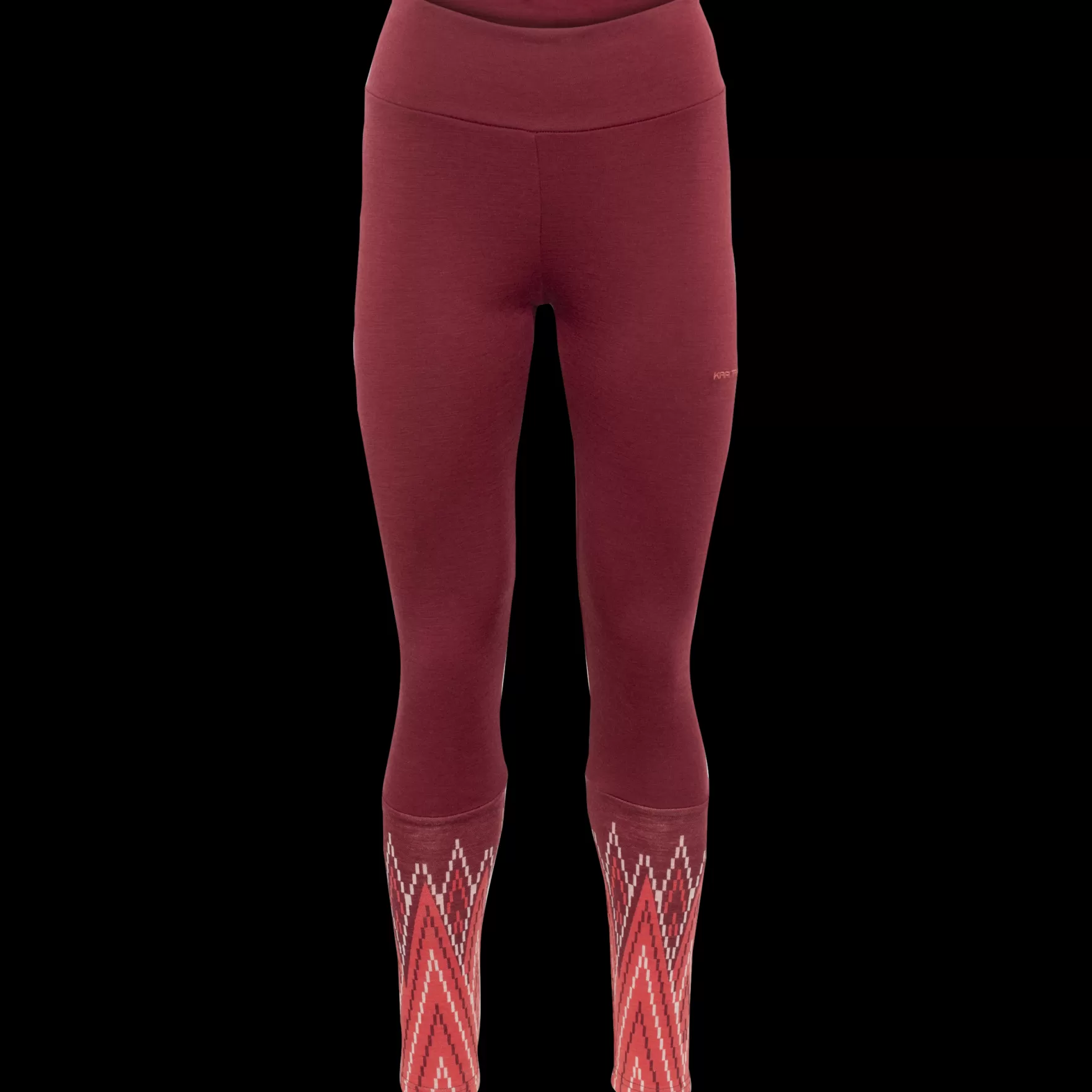 Wool Base Layer Pants-Kari Traa Julianne Wool Pants Rouge Red