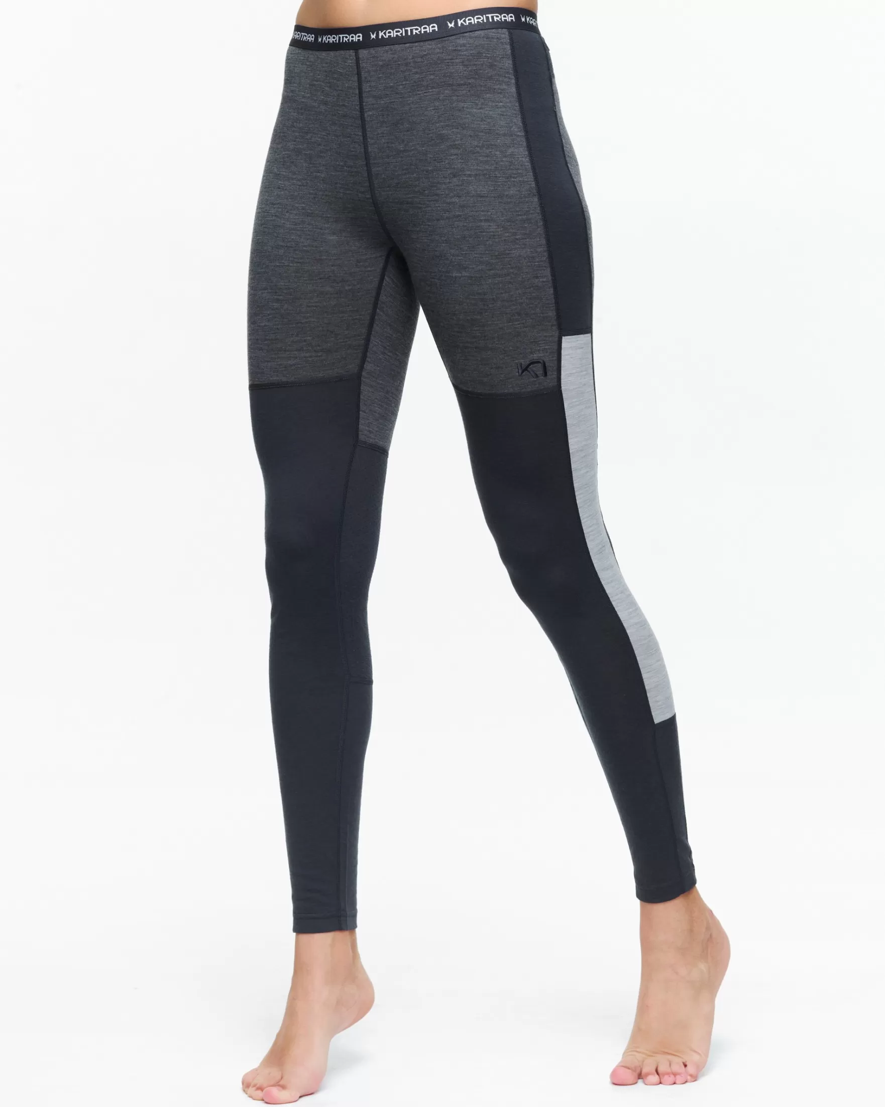 Wool Base Layer Pants-Kari Traa Lam Baselayer Pant - 100% Merino Wool Marin