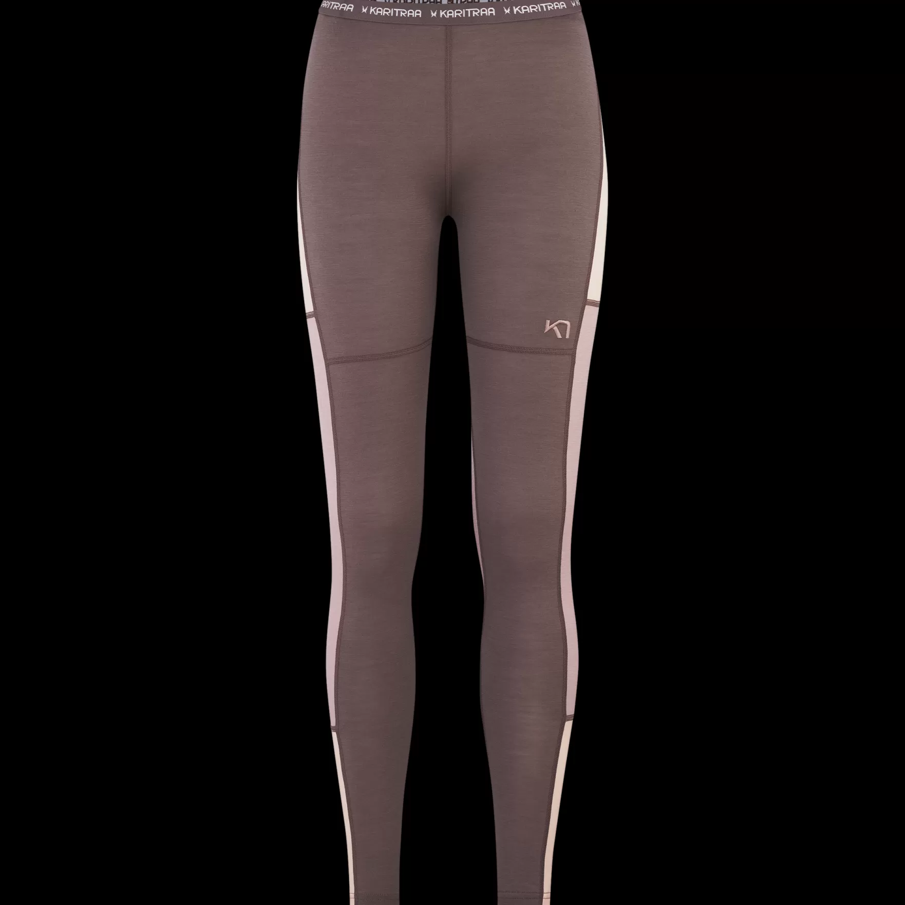 Wool Base Layer Pants-Kari Traa Lam Baselayer Pant - 100% Merino Wool Prim Pink