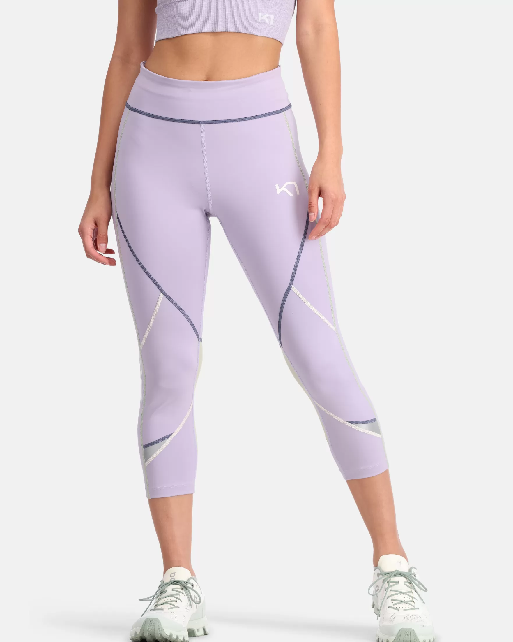 Hiking Tights and Leggings-Kari Traa Louise 2.0 3/4 Tights Balmy Purple