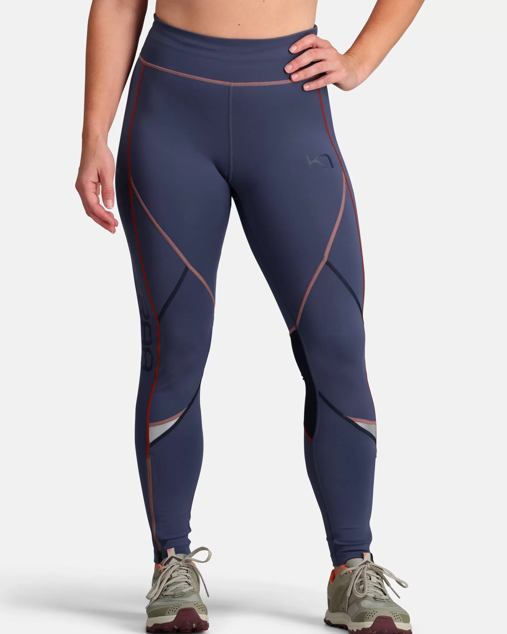 Hiking Tights and Leggings-Kari Traa Louise 2.0 Tights Moon Blue