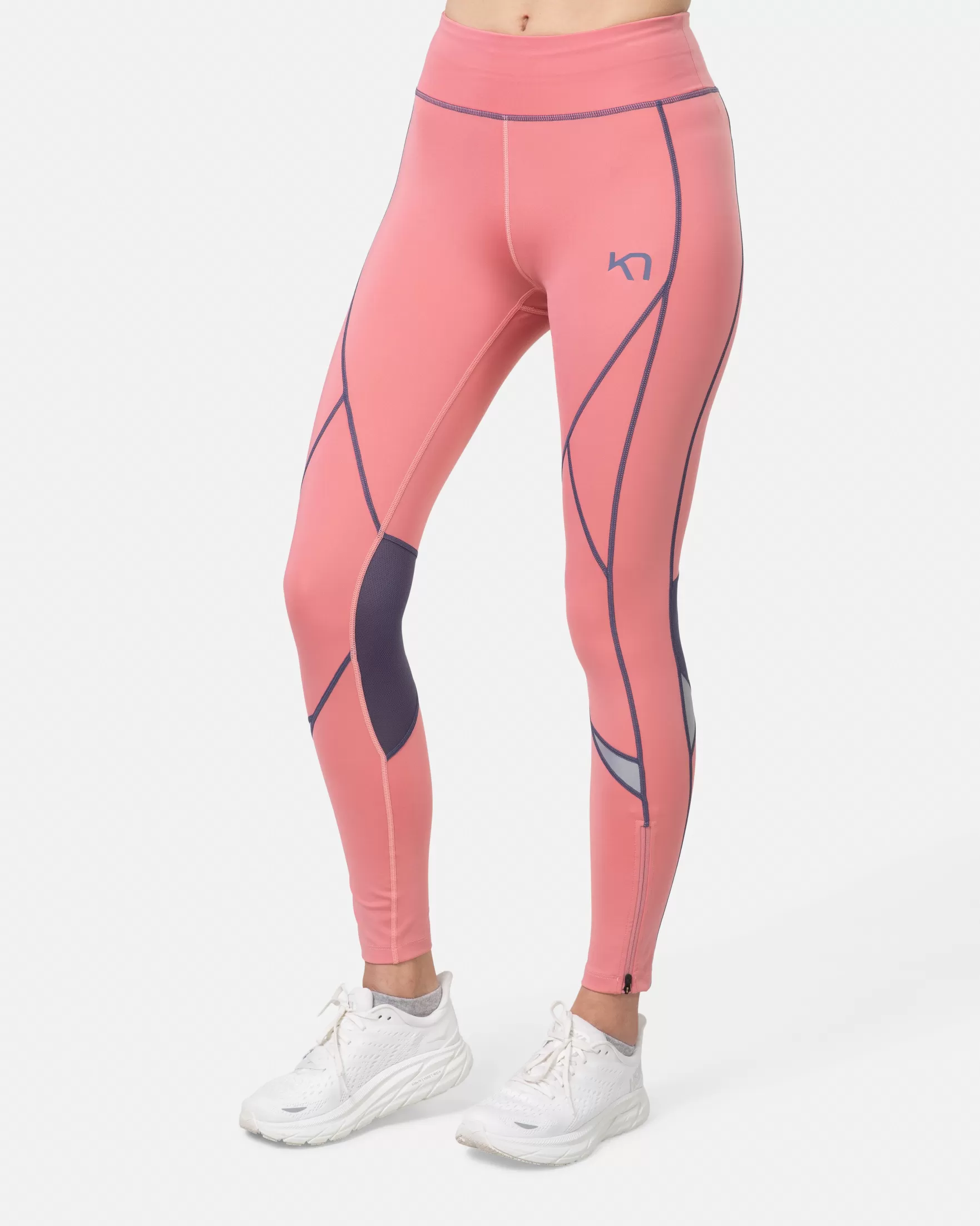 Hiking Tights and Leggings-Kari Traa Louise 2.0 Tights PASTEL DUSTY PINK