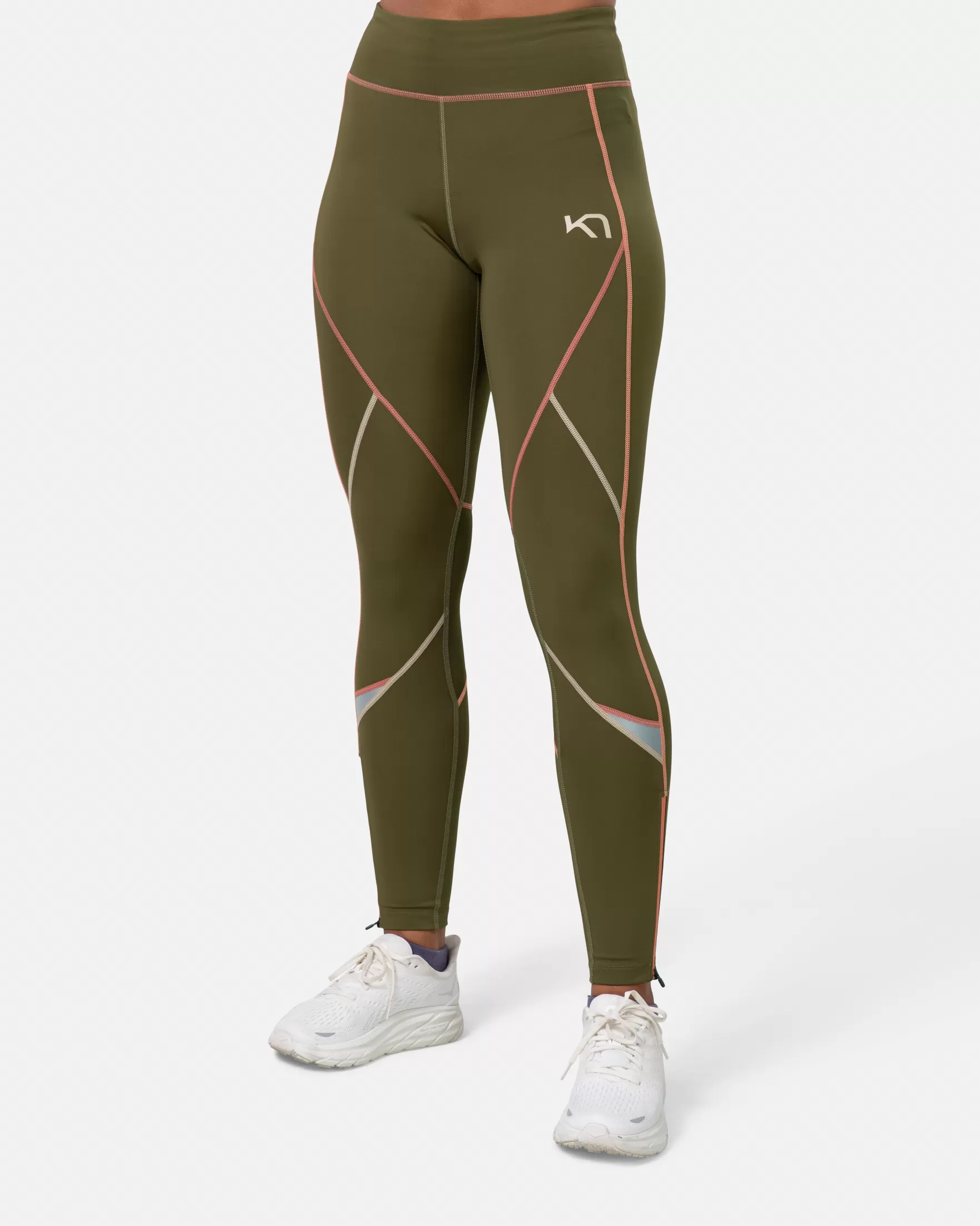 Hiking Tights and Leggings-Kari Traa Louise 2.0 Tights DARK OLIVE GREEN