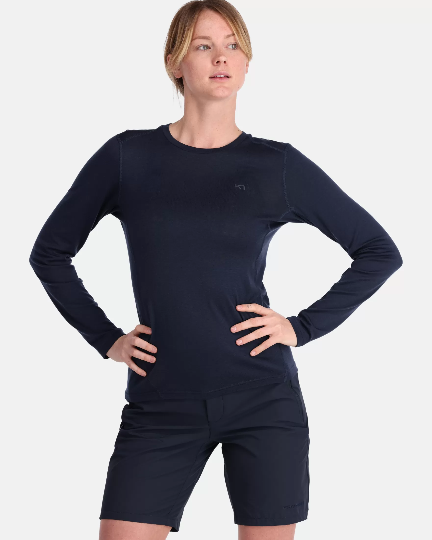 Wool Long Sleeve-Kari Traa Lucie Long Sleeve Royal