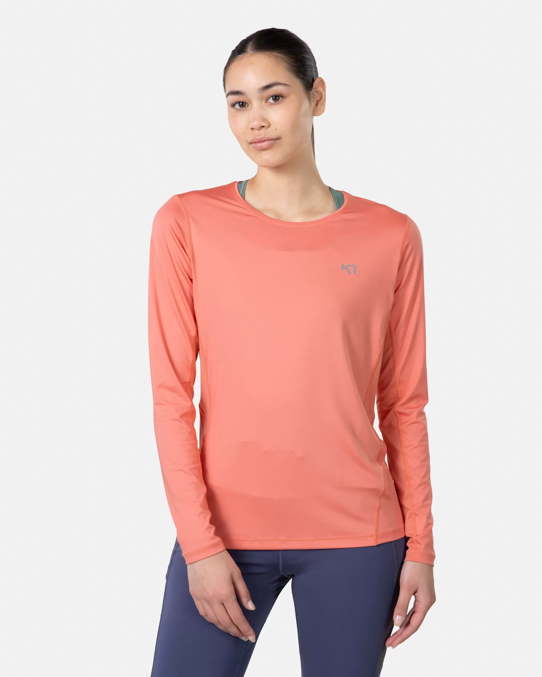 T-Shirts and Tops-Kari Traa Nora 2.0 Long Sleeve Peach