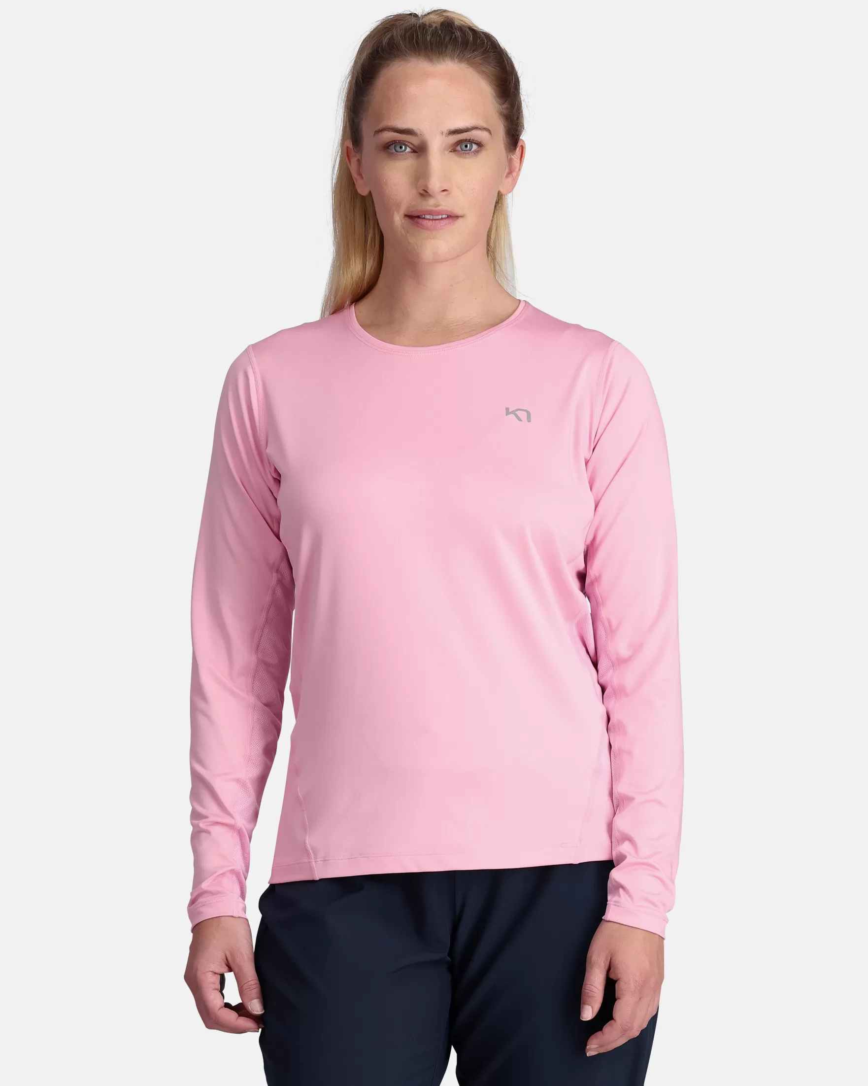 T-Shirts and Tops-Kari Traa Nora 2.0 Long Sleeve Prism Pink