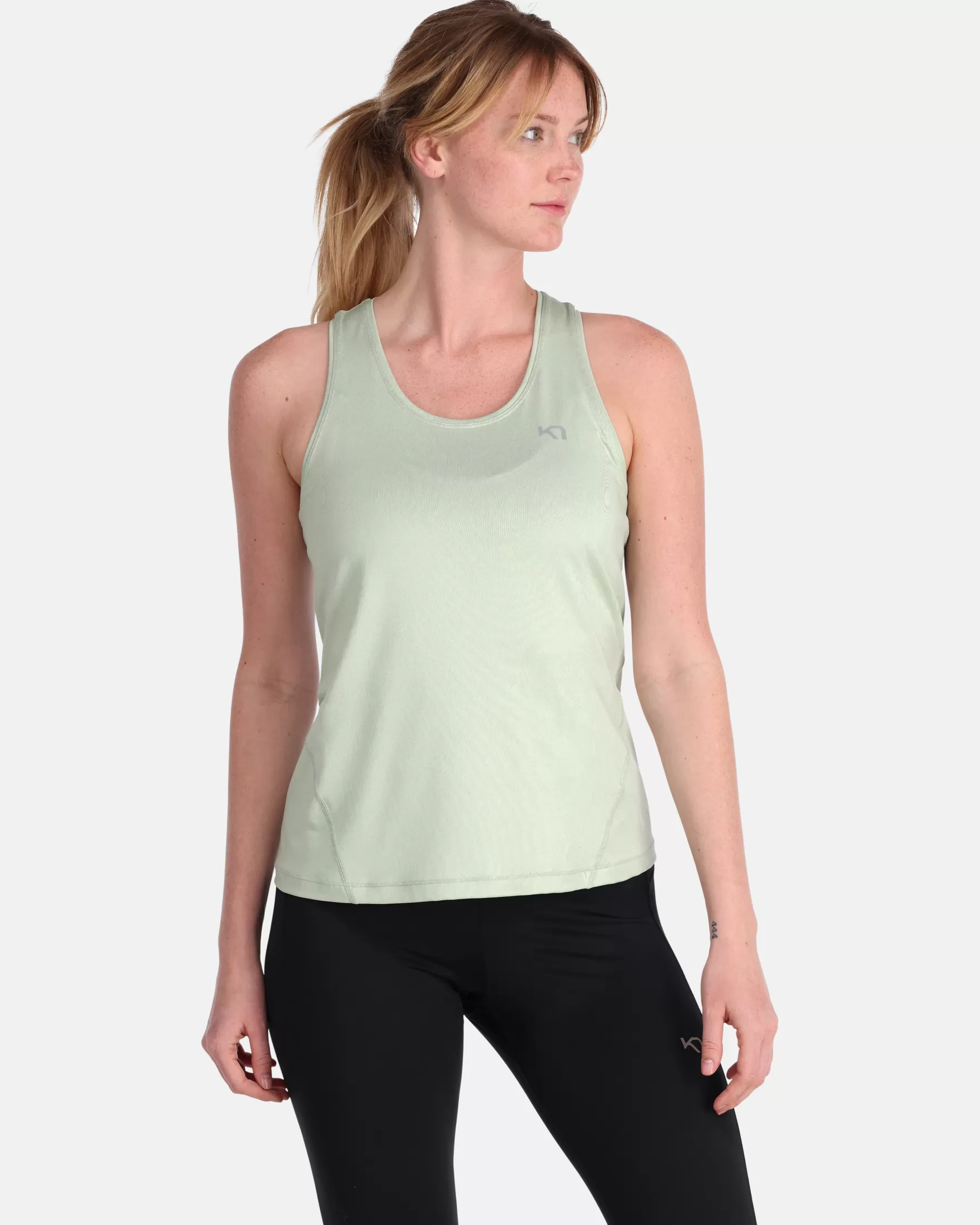 T-Shirts and Tops-Kari Traa Nora 2.0 Tanktop Light Dusty Green