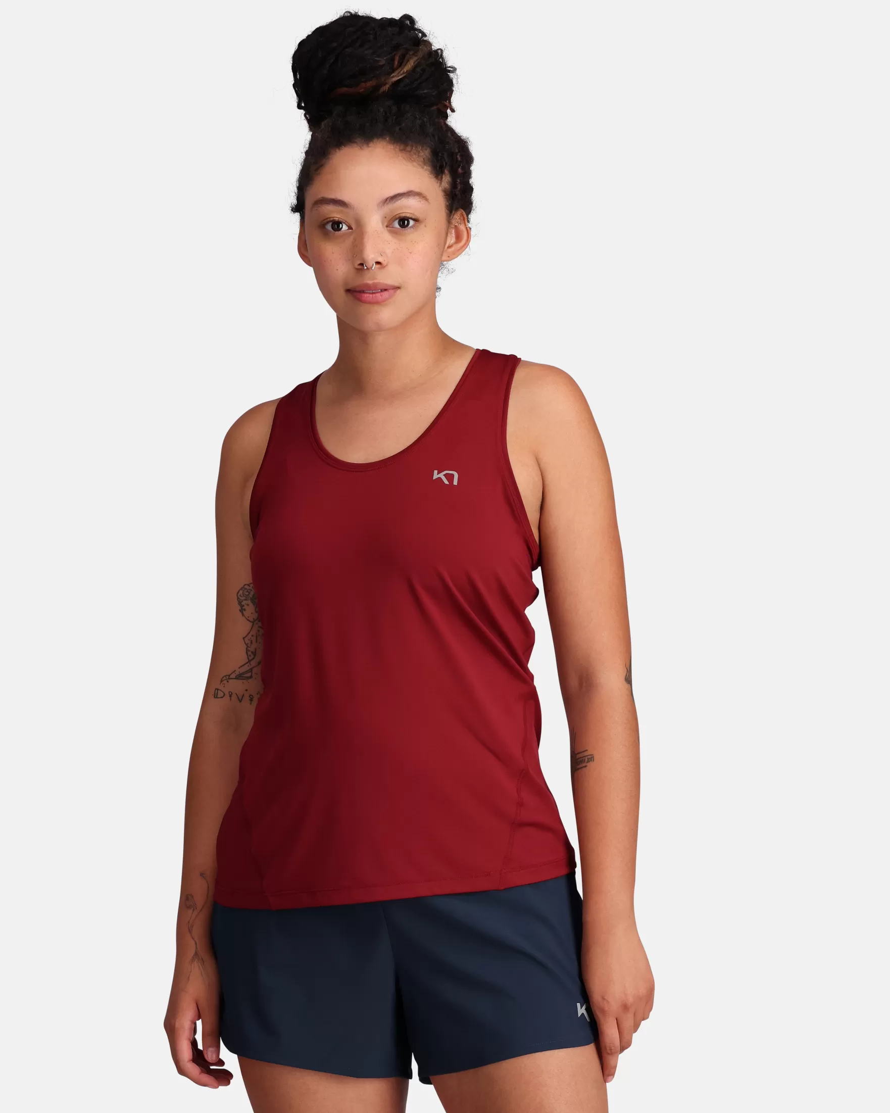 T-Shirts and Tops-Kari Traa Nora 2.0 Tanktop Rouge Red