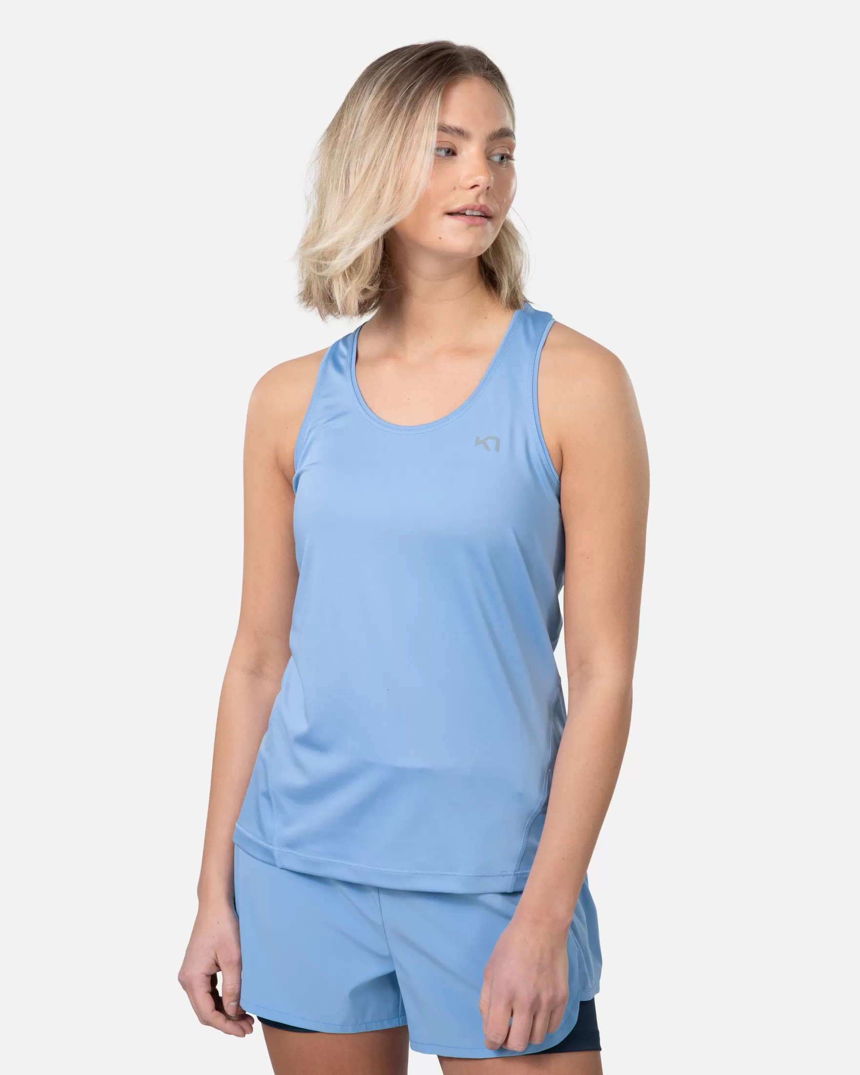 T-Shirts and Tops-Kari Traa Nora 2.0 Tanktop PASTEL LIGHT BLUE