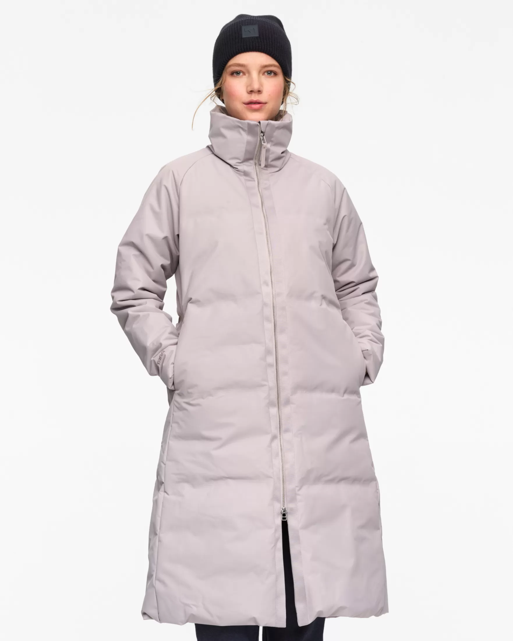 Winter Coats and Parkas-Kari Traa Oldina Parka Light Grey