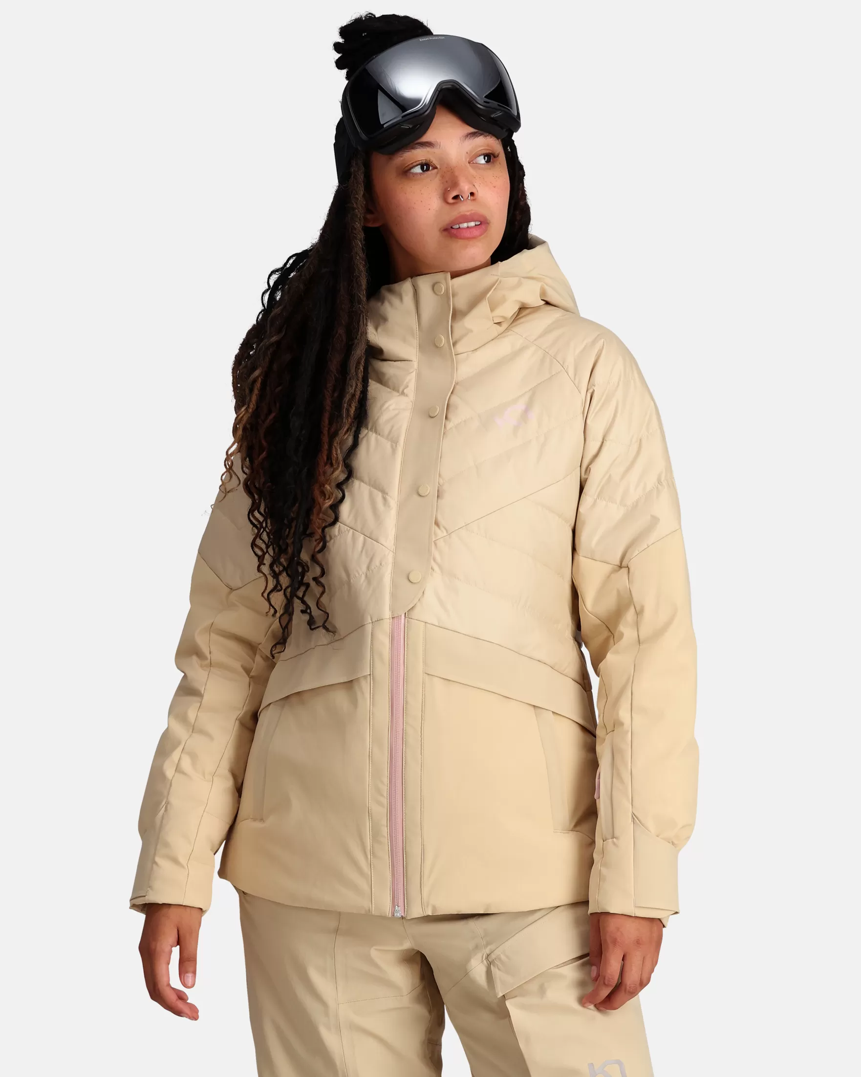 Ski Jackets-Kari Traa Ragnhild Down Jacket Oat Beige