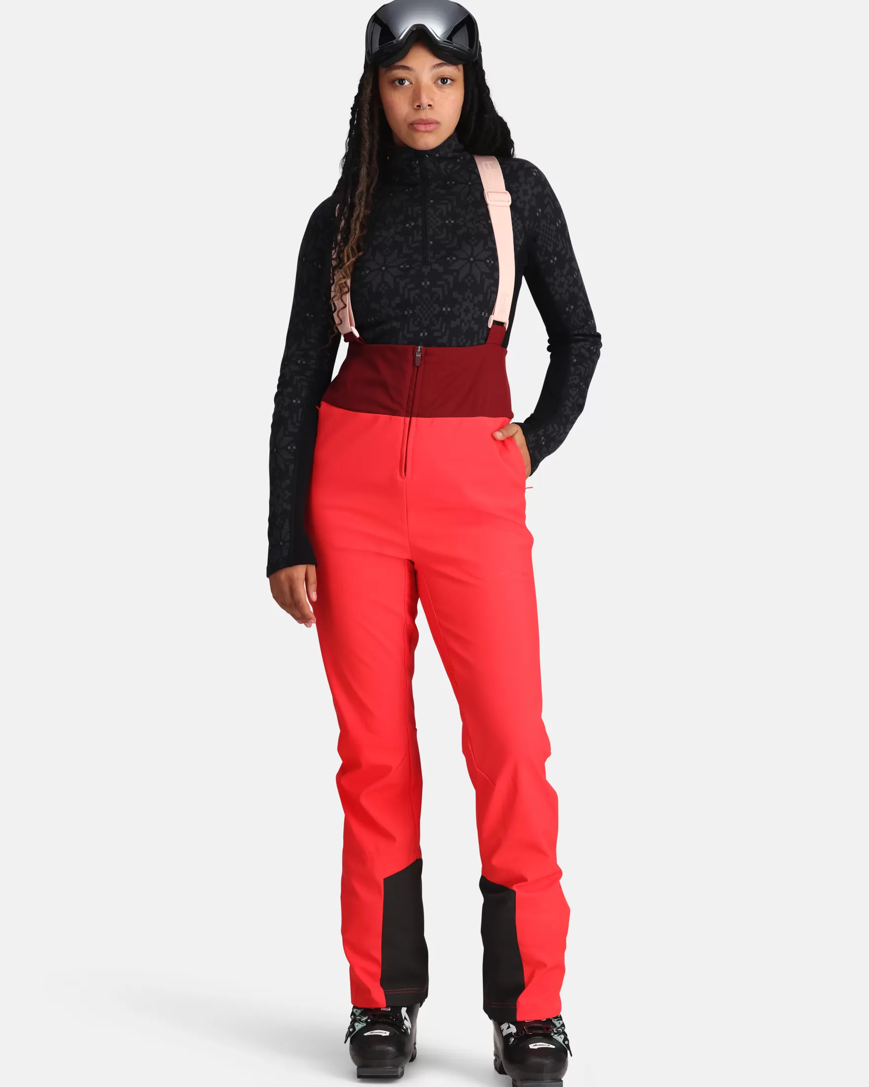 Ski Pants-Kari Traa Ragnhild Ski Bib Heat Red