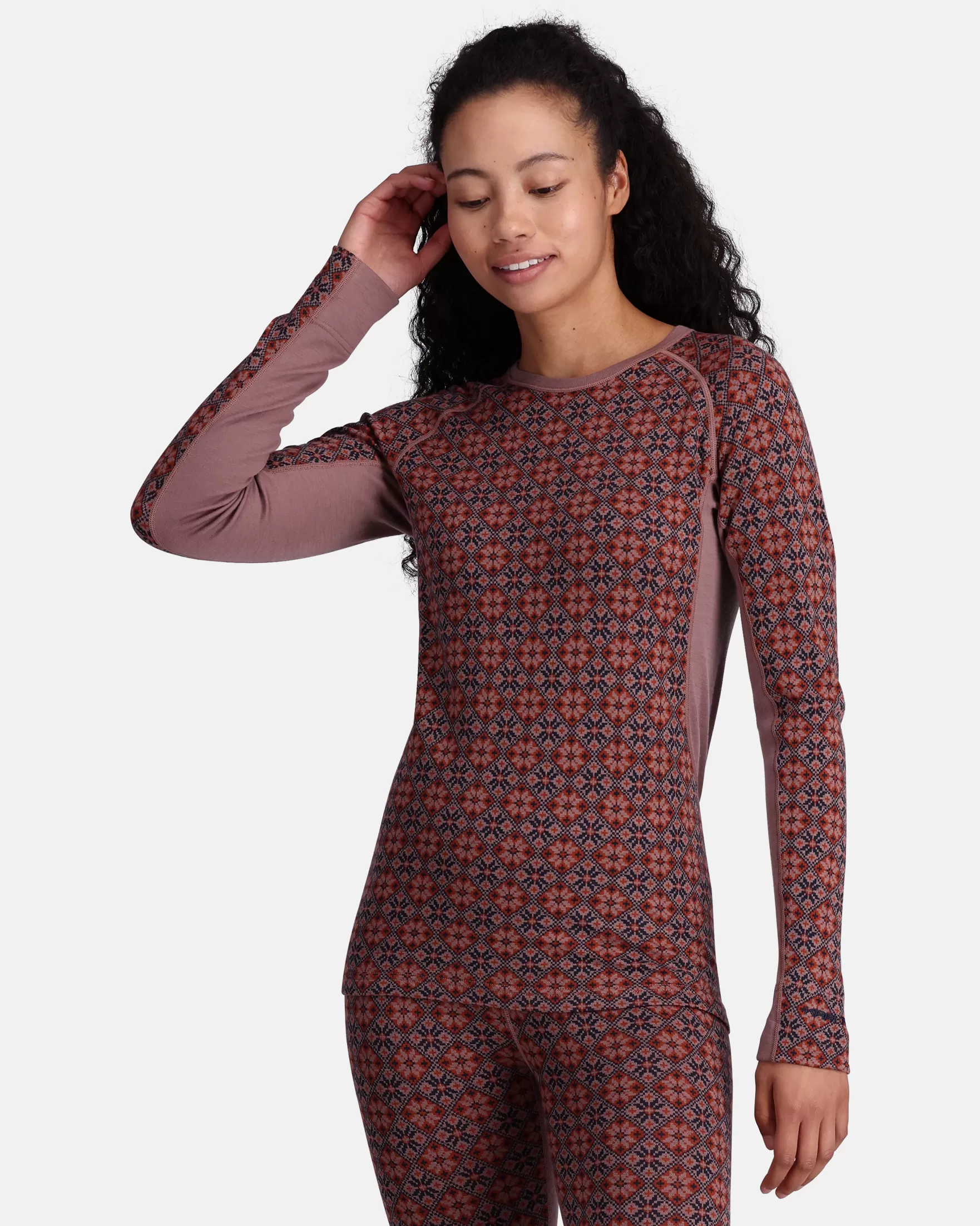 Wool Long Sleeve-Kari Traa Rose Light Baselayer Long Sleeve MAPLE