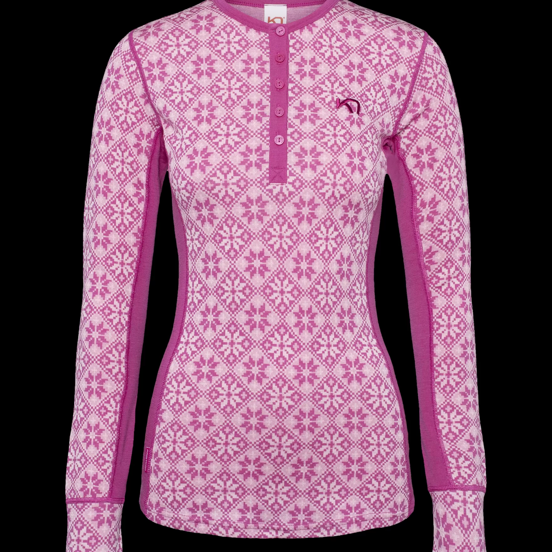 Wool Long Sleeve-Kari Traa Rose Long Sleeve Baselayer - 100% Merino Wool Fucha