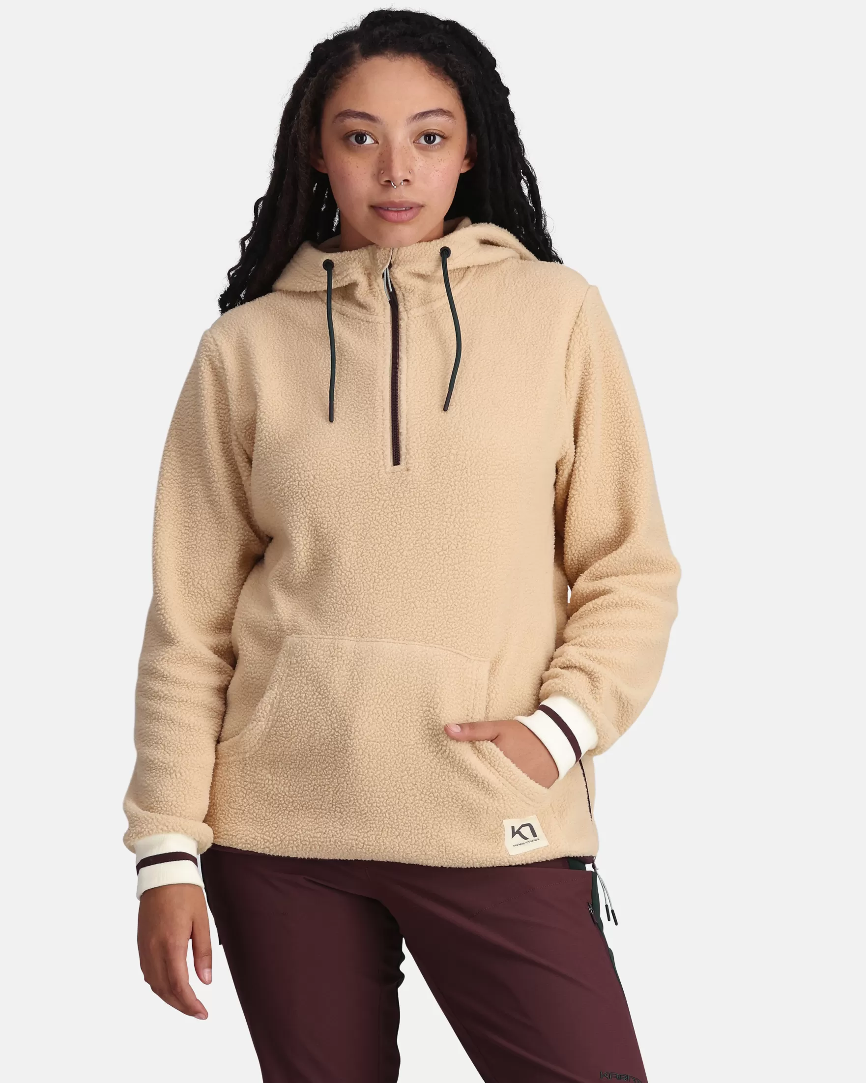 Hoodies | Fleece-Kari Traa Rothe Fleece Hoodie Oat Beige