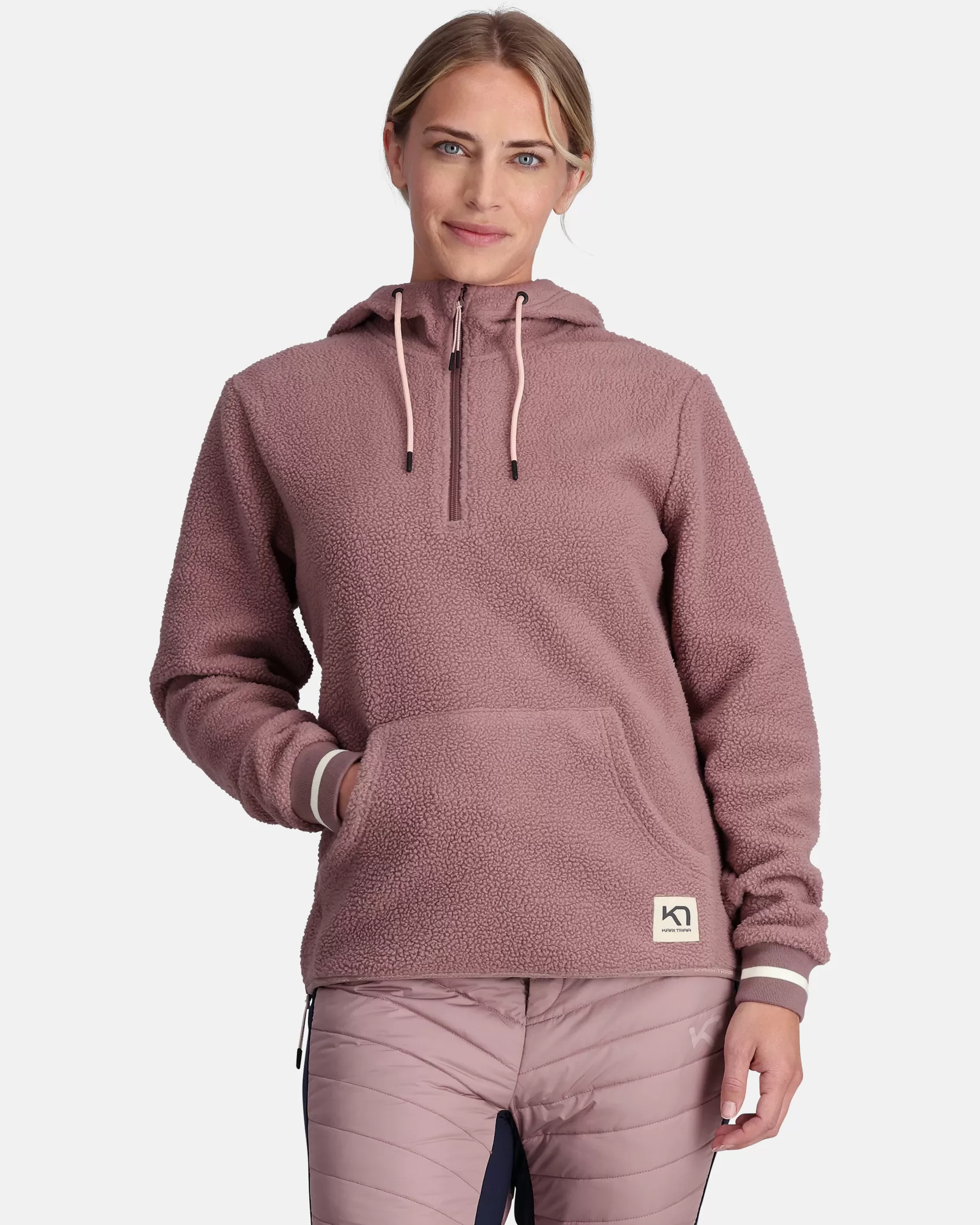 Hoodies | Fleece-Kari Traa Rothe Fleece Hoodie Taupe