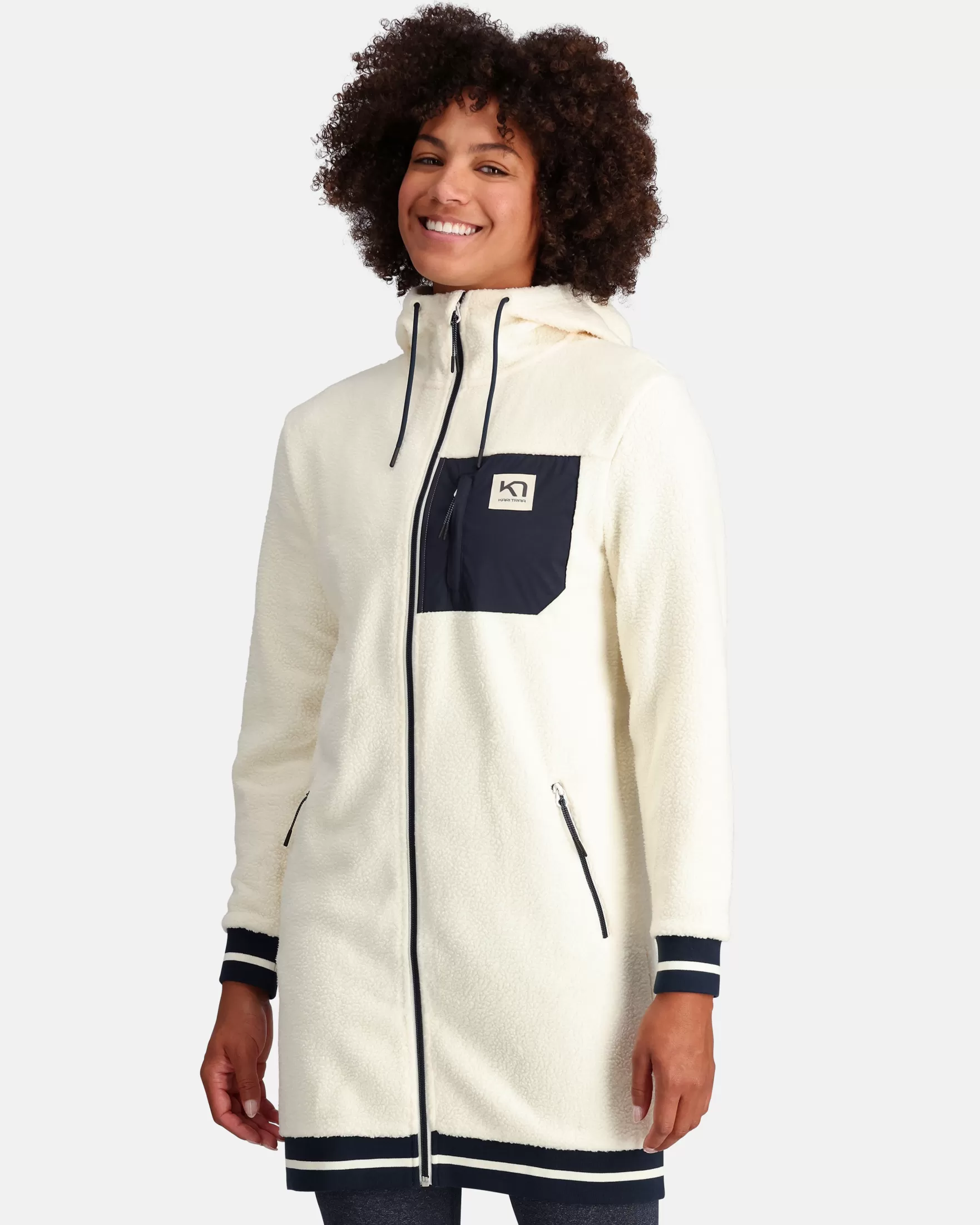 Hoodies | Fleece-Kari Traa Rothe L Hood Natural White