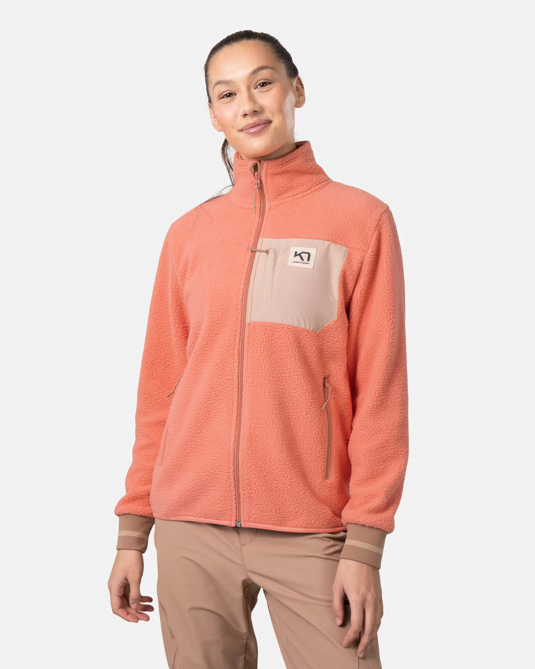 Fleece-Kari Traa Rothe Midlayer Peach