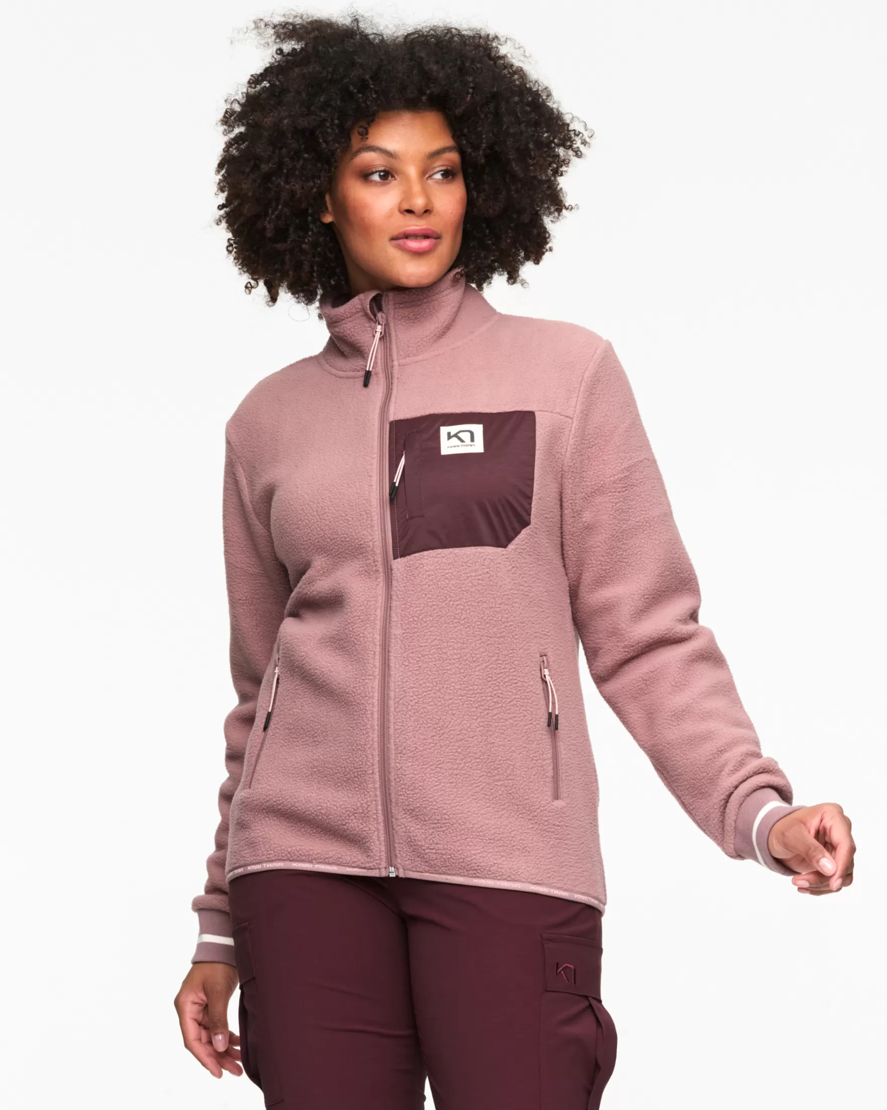 Fleece-Kari Traa Rothe Midlayer Fleece Jacket Recycled Taupe