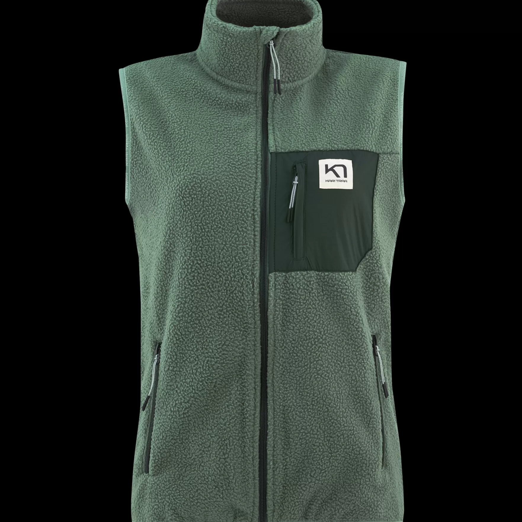 Fleece | Vests-Kari Traa Rothe Vest Murk Green