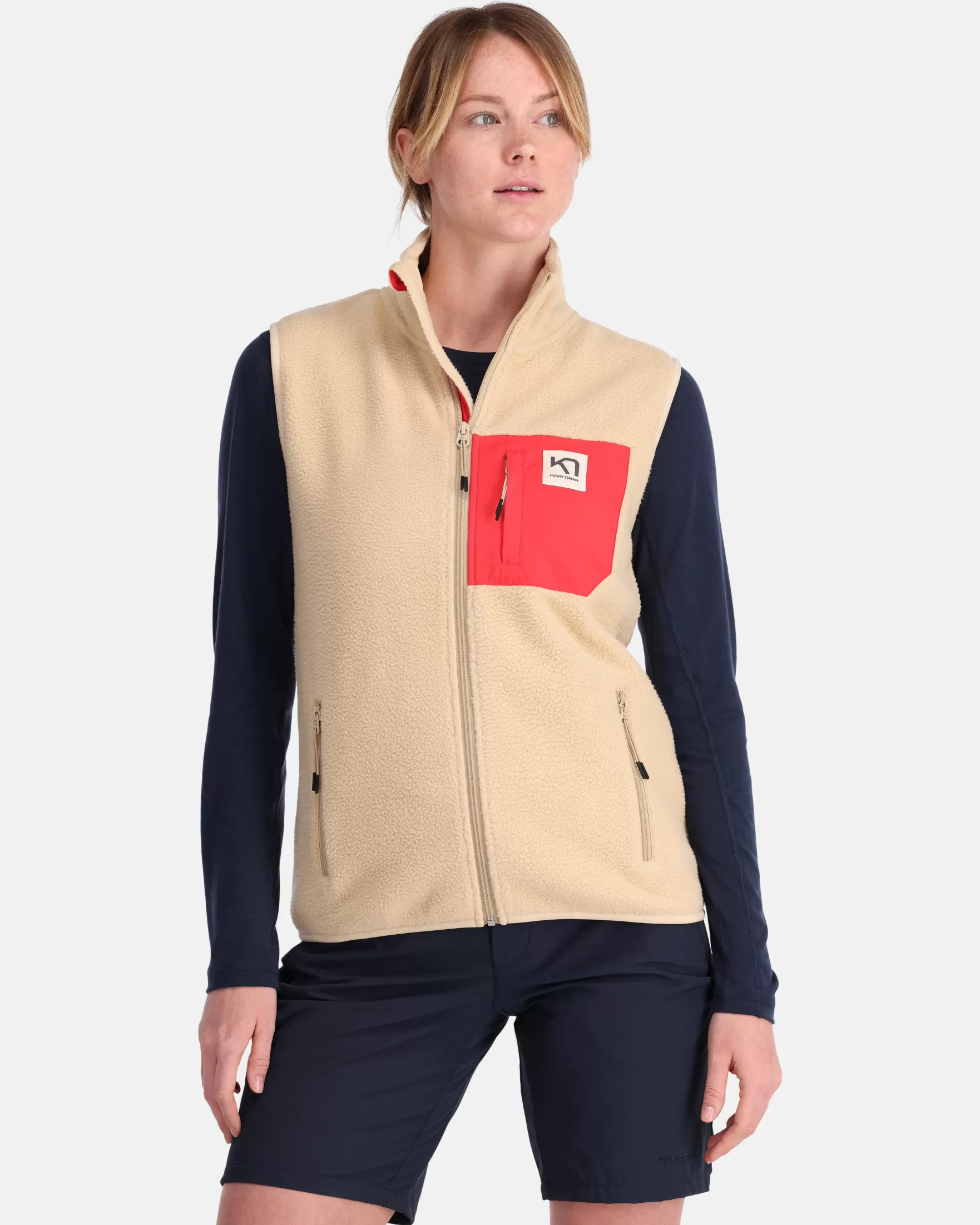 Fleece | Vests-Kari Traa Rothe Vest Oat Beige