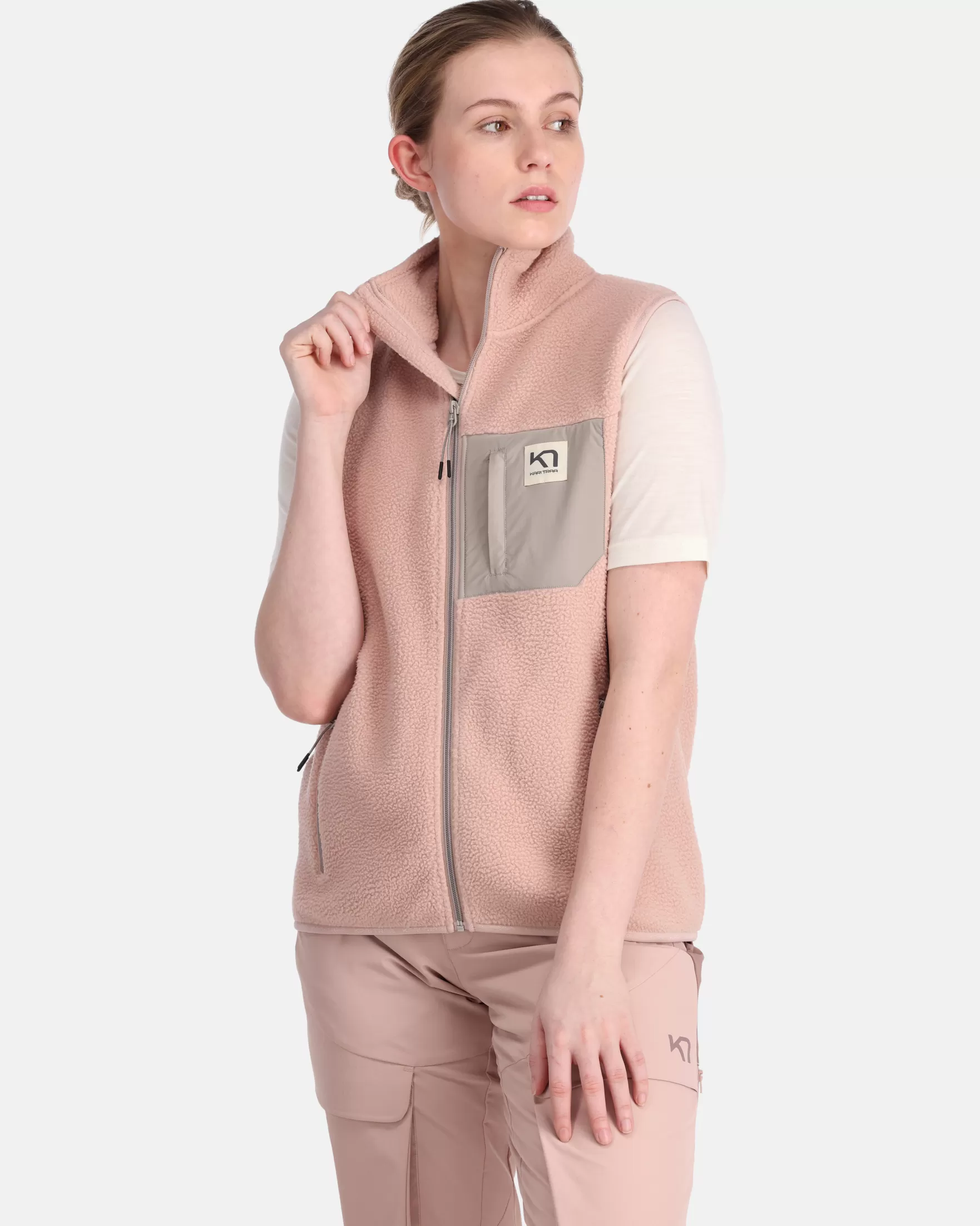 Fleece | Vests-Kari Traa Rothe Vest Prim Pink