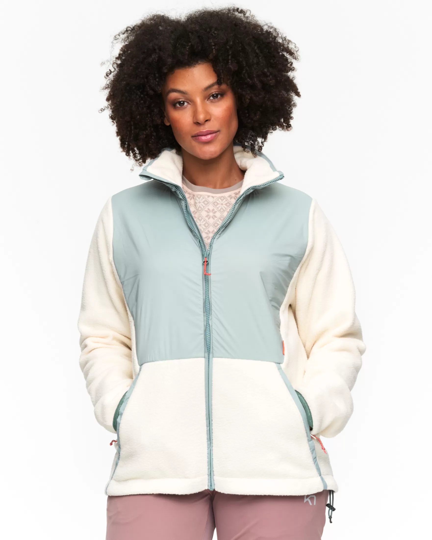 Fleece-Kari Traa Rothe Windbreaker Sage Green