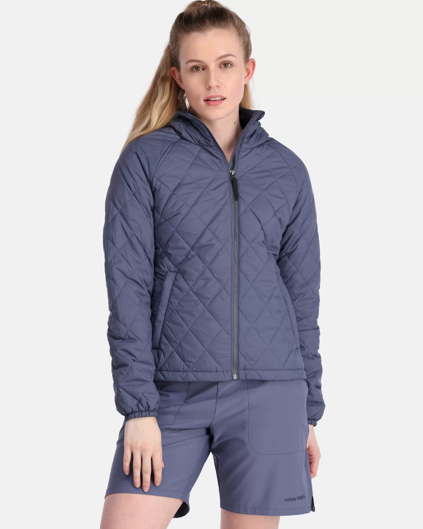 Hiking Jackets-Kari Traa Ruth Primaloft Insulator Moon Blue