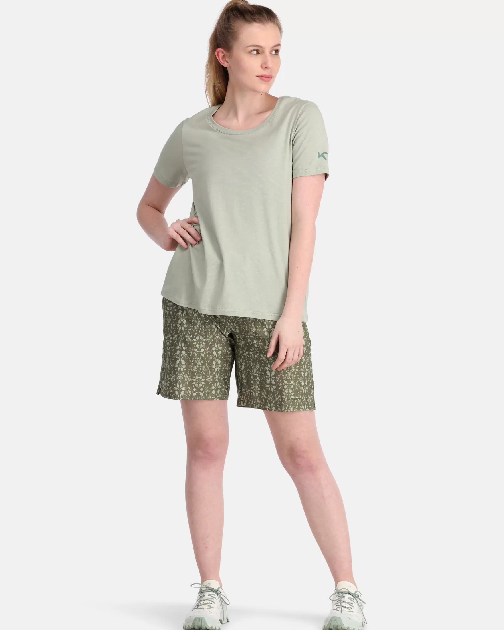 T-Shirts and Tops-Kari Traa Ruth Tee Light Dusty Green