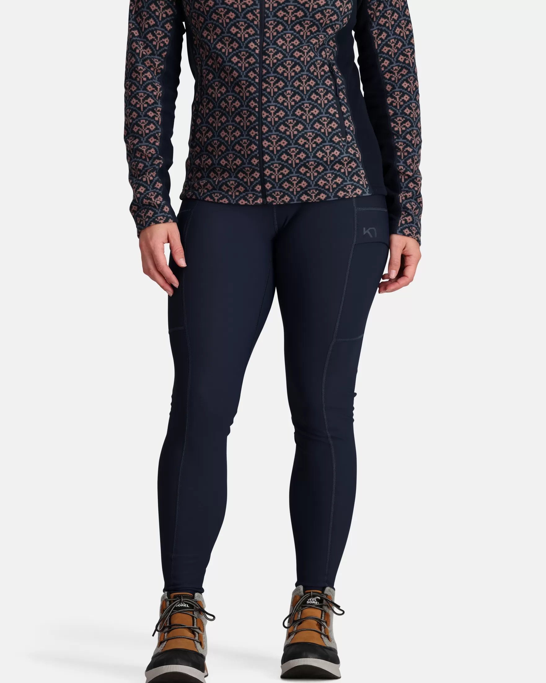 Hiking Tights and Leggings-Kari Traa Ruth Thermal Tights Royal