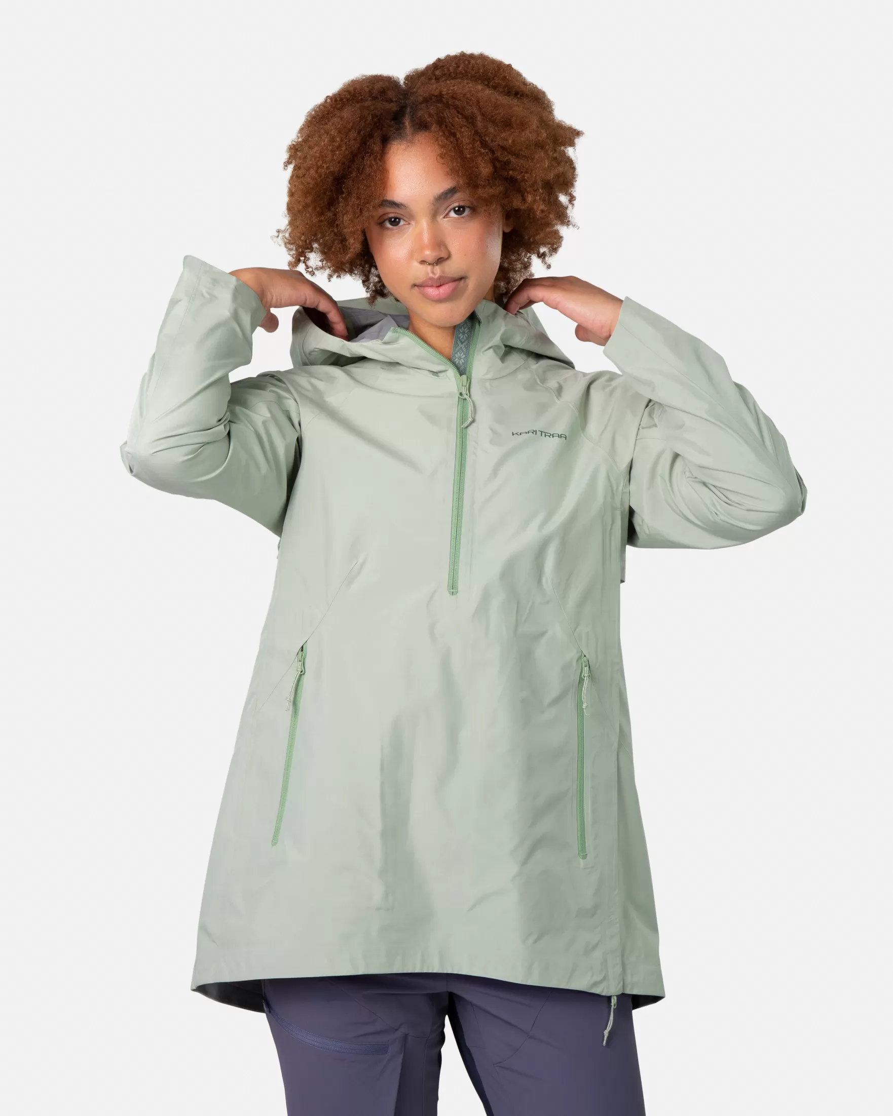 Hiking Jackets | Ski Jackets-Kari Traa Sanne 3L Anorak Light Dusty Green