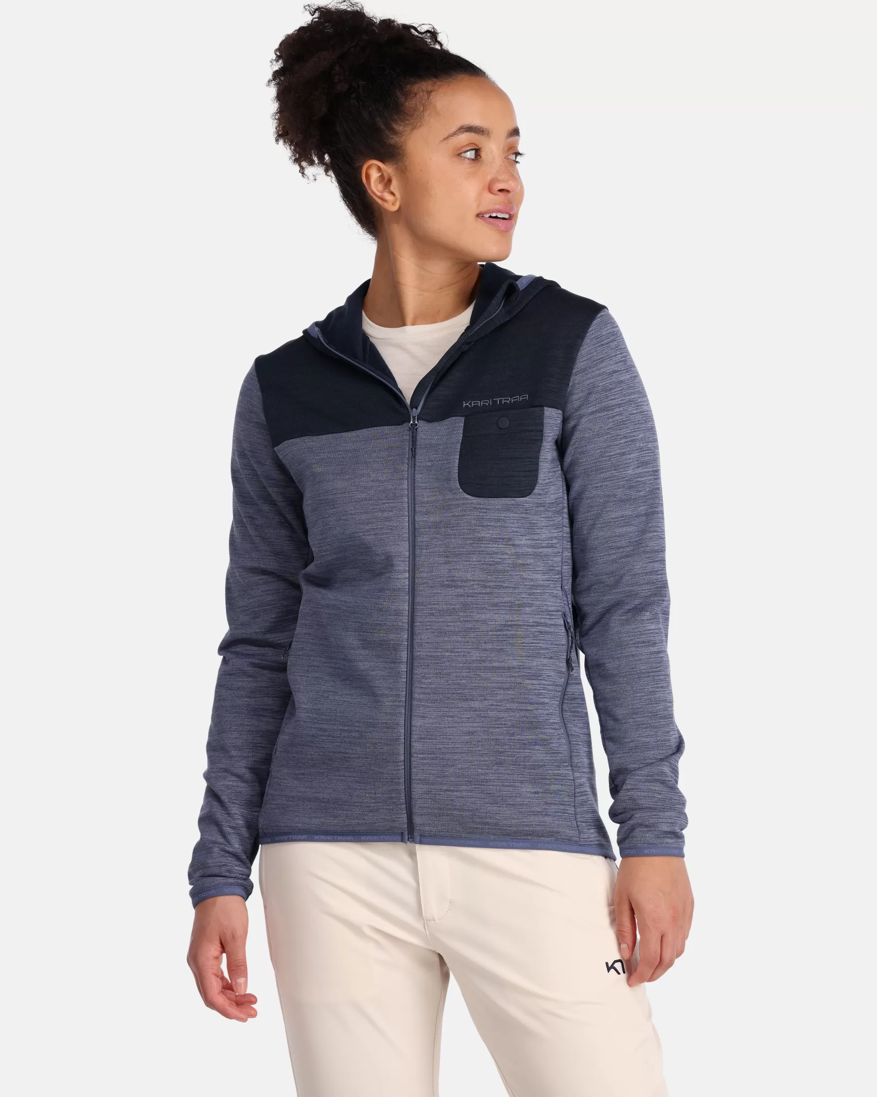 Hoodies | Fleece-Kari Traa Sanne Hiking Midlayer Moon Blue