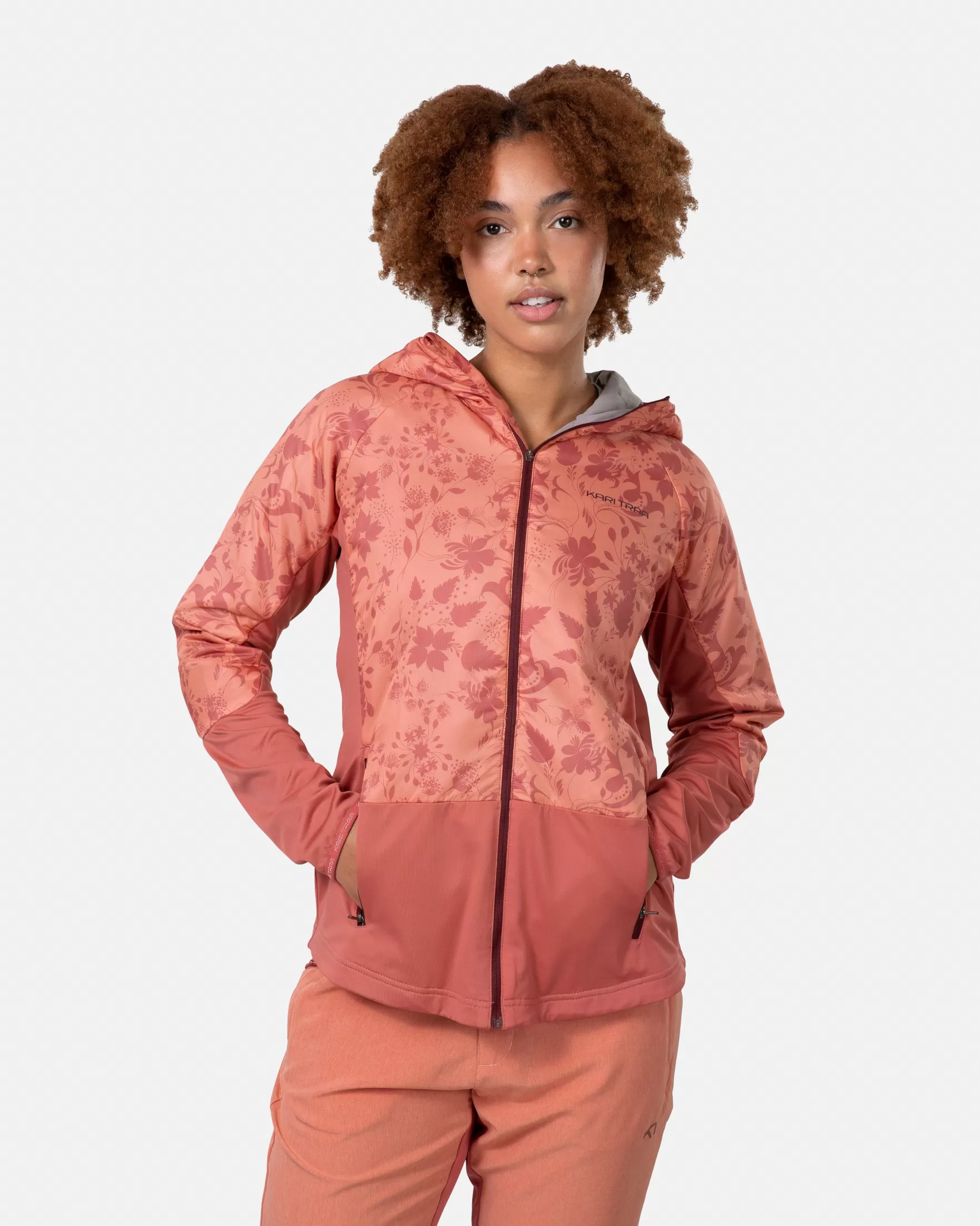 Hiking Jackets-Kari Traa Sanne Lined Jacket Cedar Pink