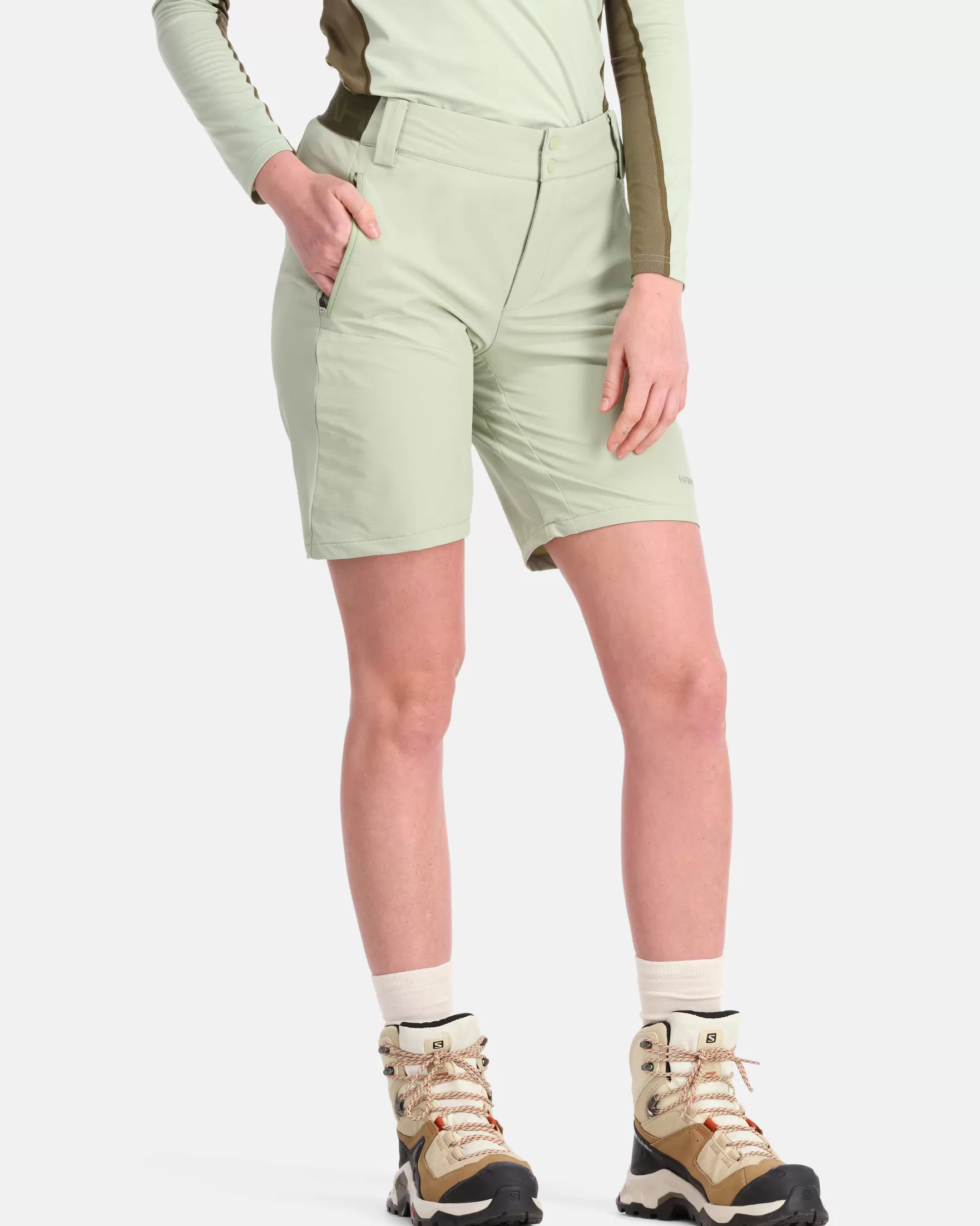 Shorts and Skirts-Kari Traa Sanne Outdoor Shorts 8In Light Dusty Green