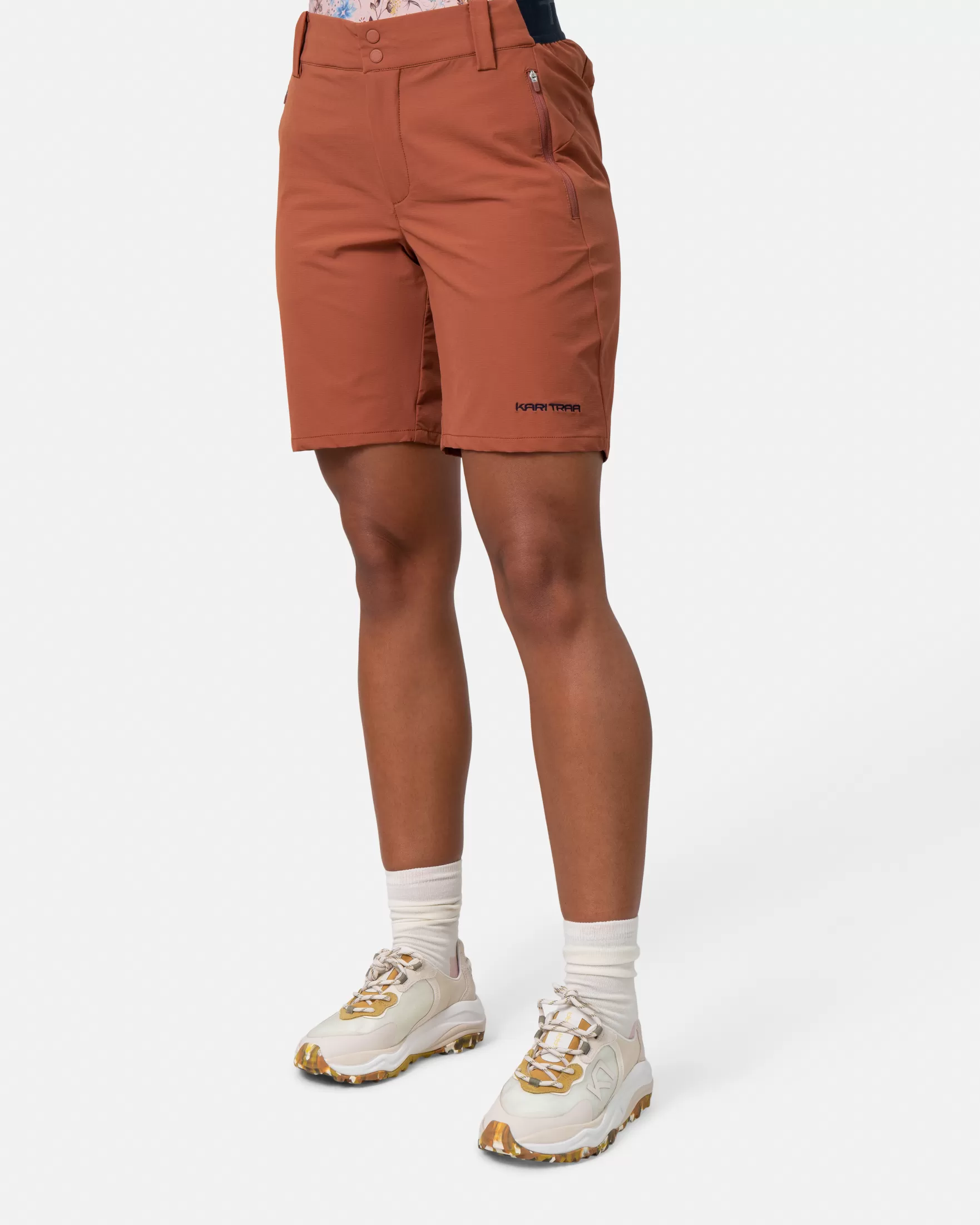 Shorts and Skirts-Kari Traa Sanne Outdoor Shorts 8In GOLDEN BROWN