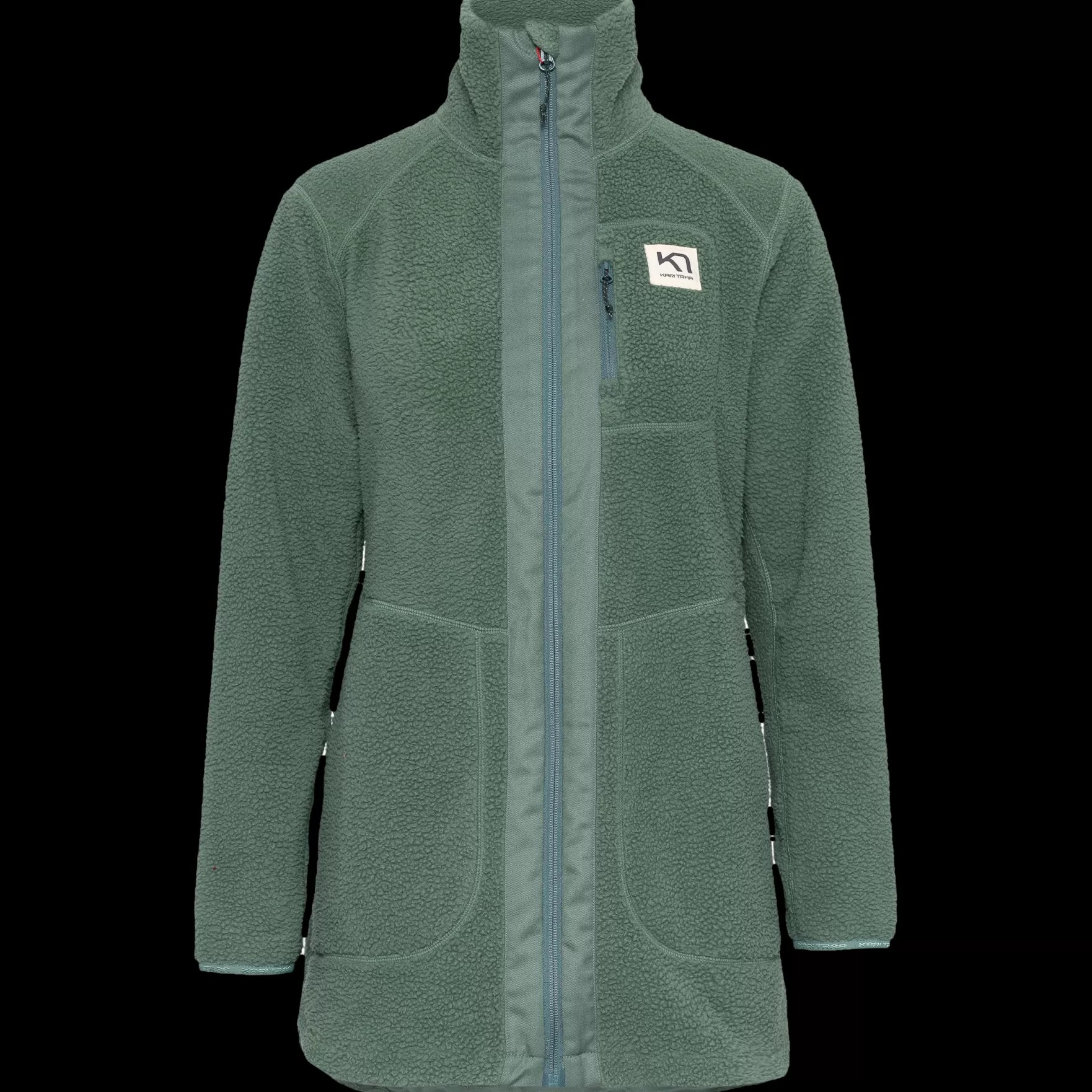 Fleece-Kari Traa Sanne Pile Jacket Murk Green